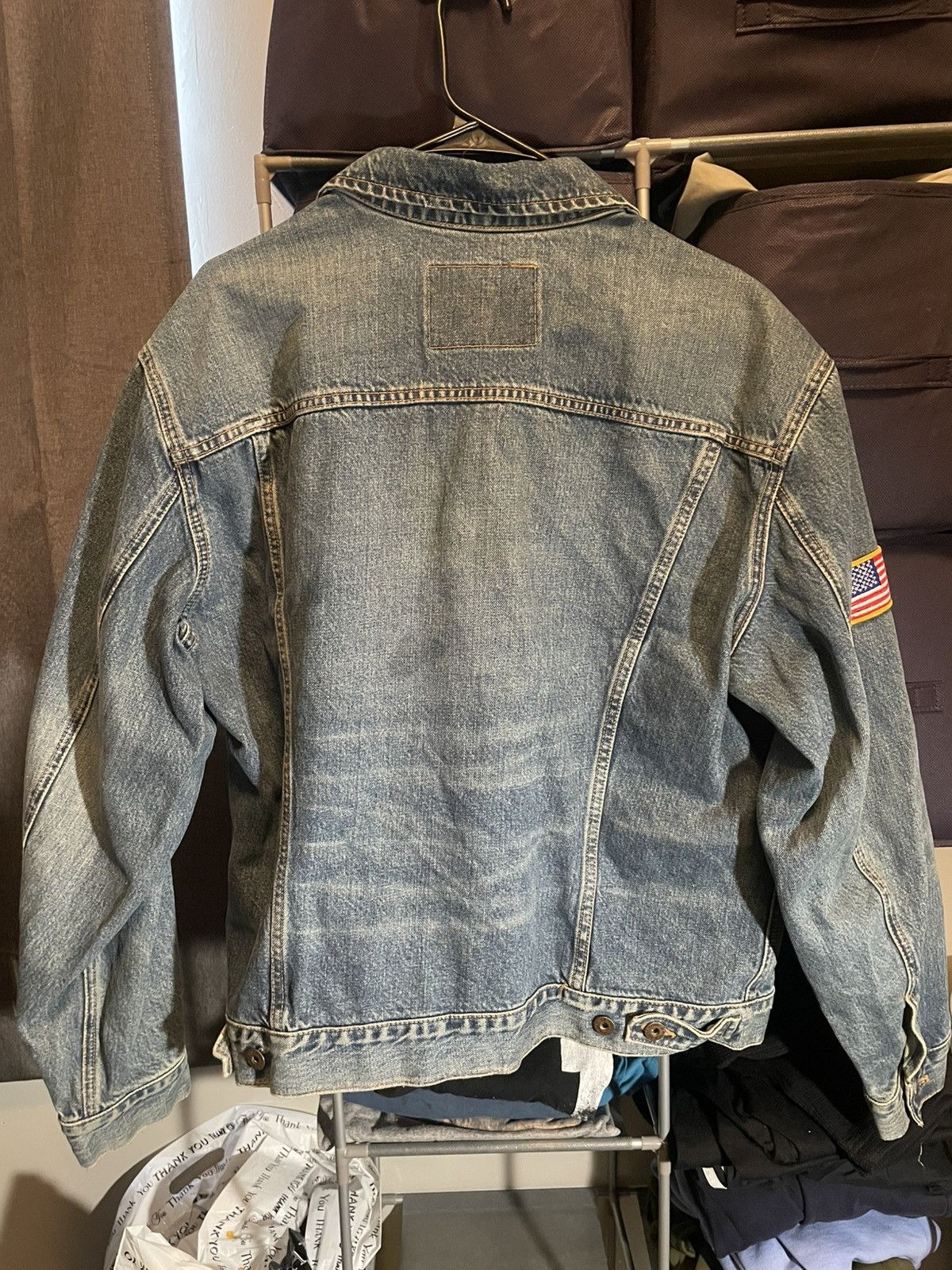 Abercrombie & Fitch Abercrombie & Fitch 5 Pocket Original Denim Jacket Size US L / EU 52-54 / 3 - 2 Thumbnail