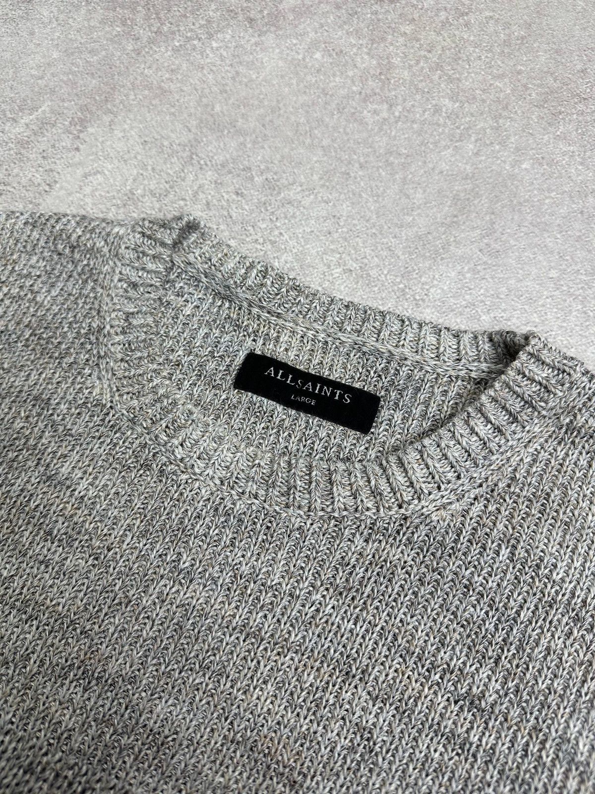 Allsaints Allsaints Big Knit Gray Sweater Mens L Size US L / EU 52-54 / 3 - 3 Thumbnail