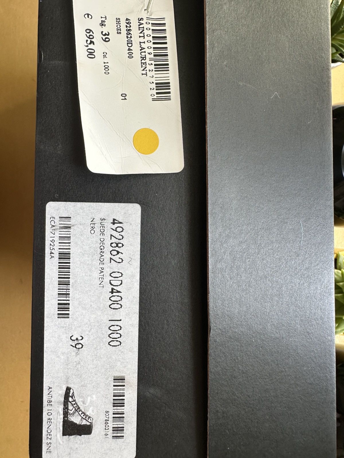 Yves Saint Laurent Yves Saint Laurent Black Antibe Rendez-Vous Sneakers Size US 6 / IT 36 - 8 Thumbnail