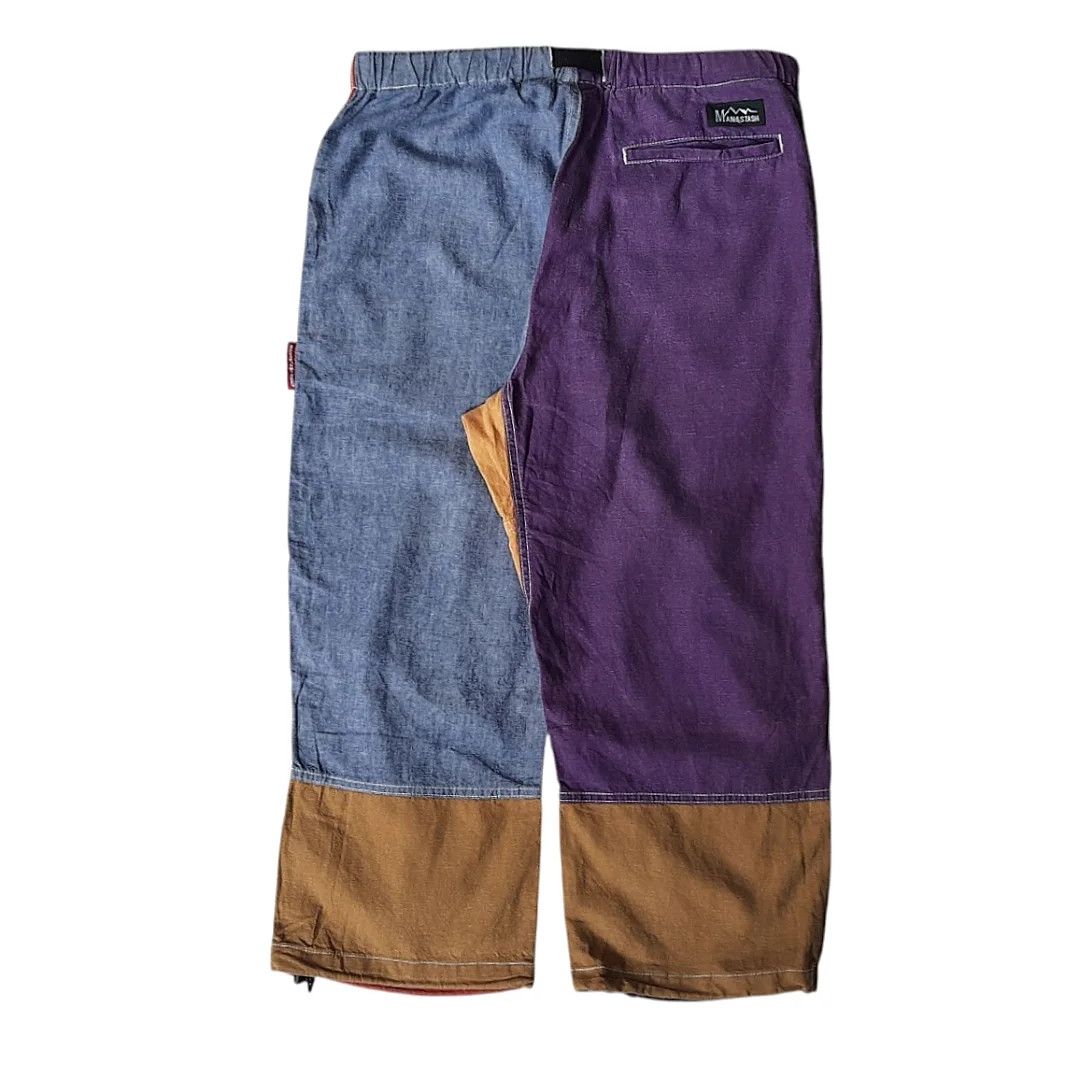 Engineered Garments × Manastash × Orslow Manastash Hemp Patchwork Multicolor Block 3/4 Hiking Pants Size US 30 / EU 46 - 2 Thumbnail