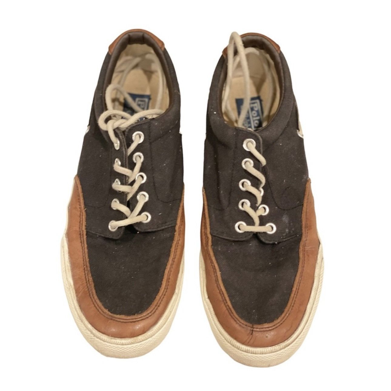 Polo Ralph Lauren Ralph Lauren Polo Canvas Leather Boat Shoes Loafers Slip On Size US 10.5 / EU 43-44 - 2 Thumbnail