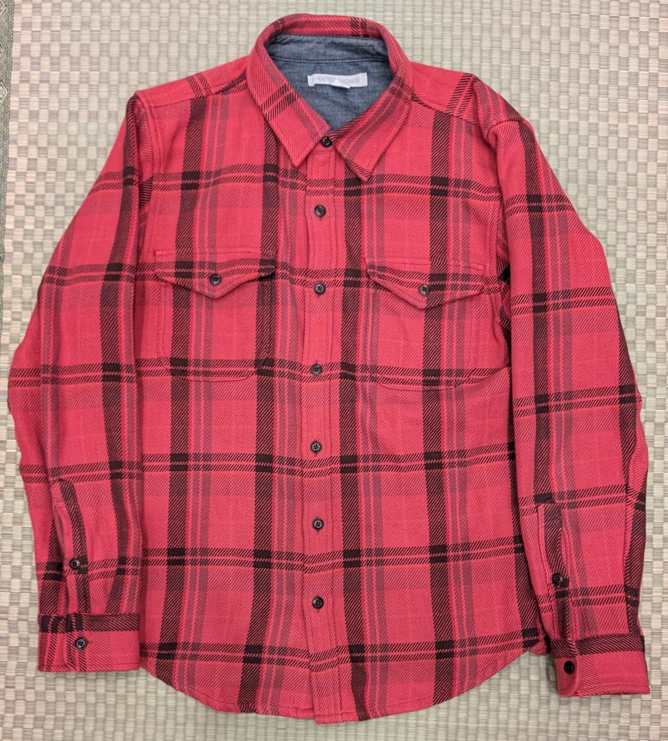 Outerknown Outerknown The Blanket Flannel Shirt Red Men's Size Large Size US L / EU 52-54 / 3 - 1 Thumbnail
