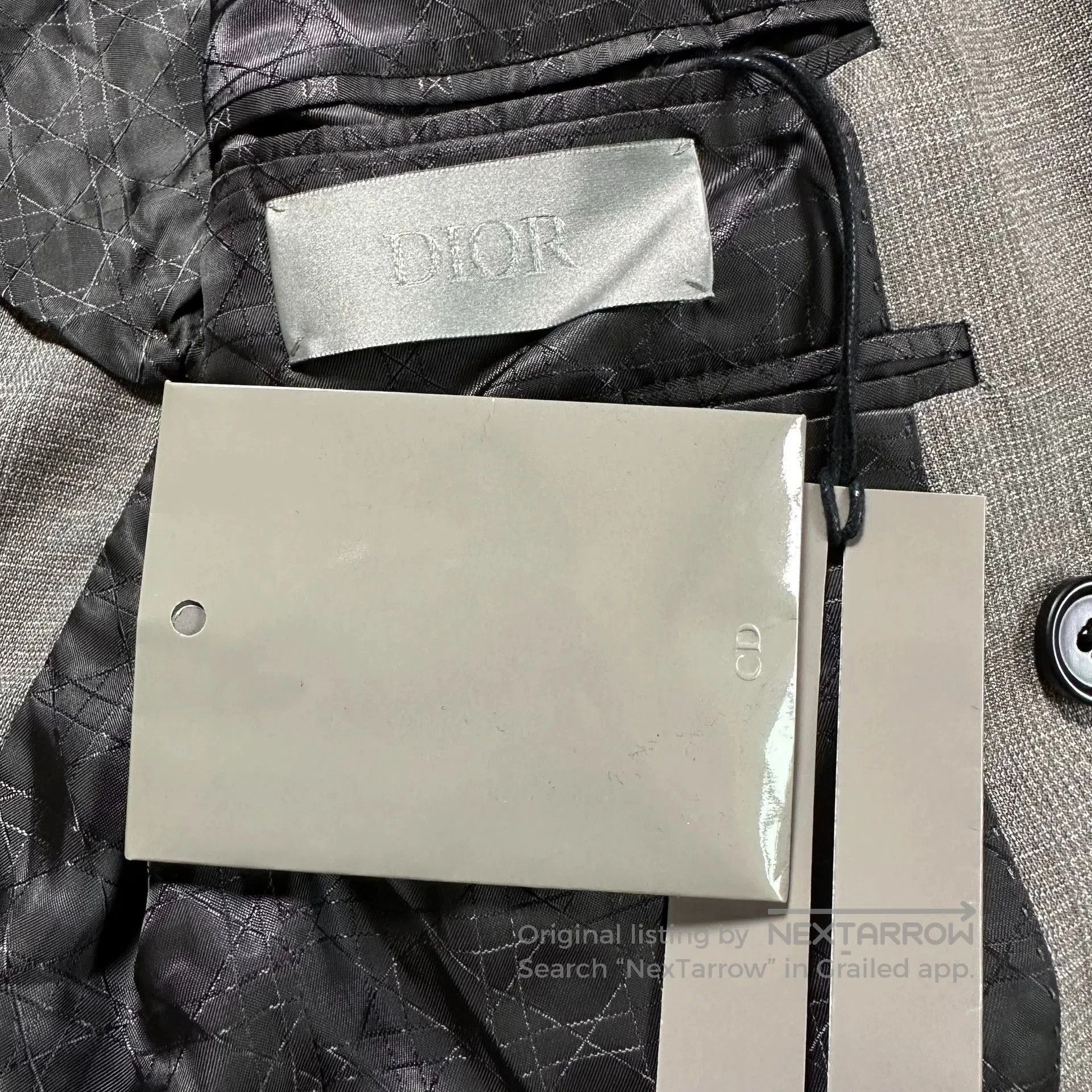 Dior Dior Man Gray Double-Breasted Suit Jacket. Size US M / EU 48-50 / 2 - 5 Thumbnail