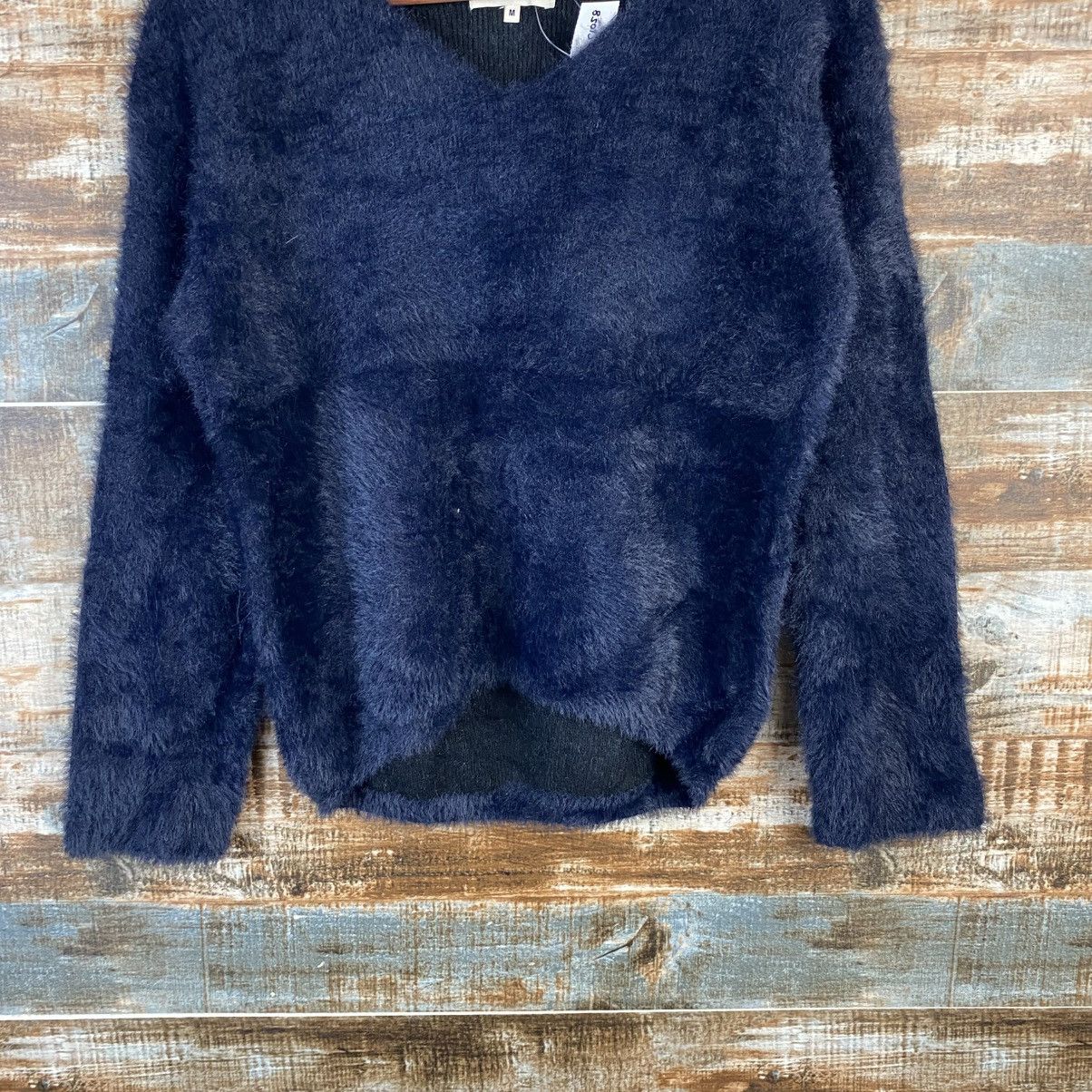 Global Work DL Global Work Fur shaggy mohair Black Knitwear #C1058 Size M / US 6-8 / IT 42-44 - 3 Thumbnail