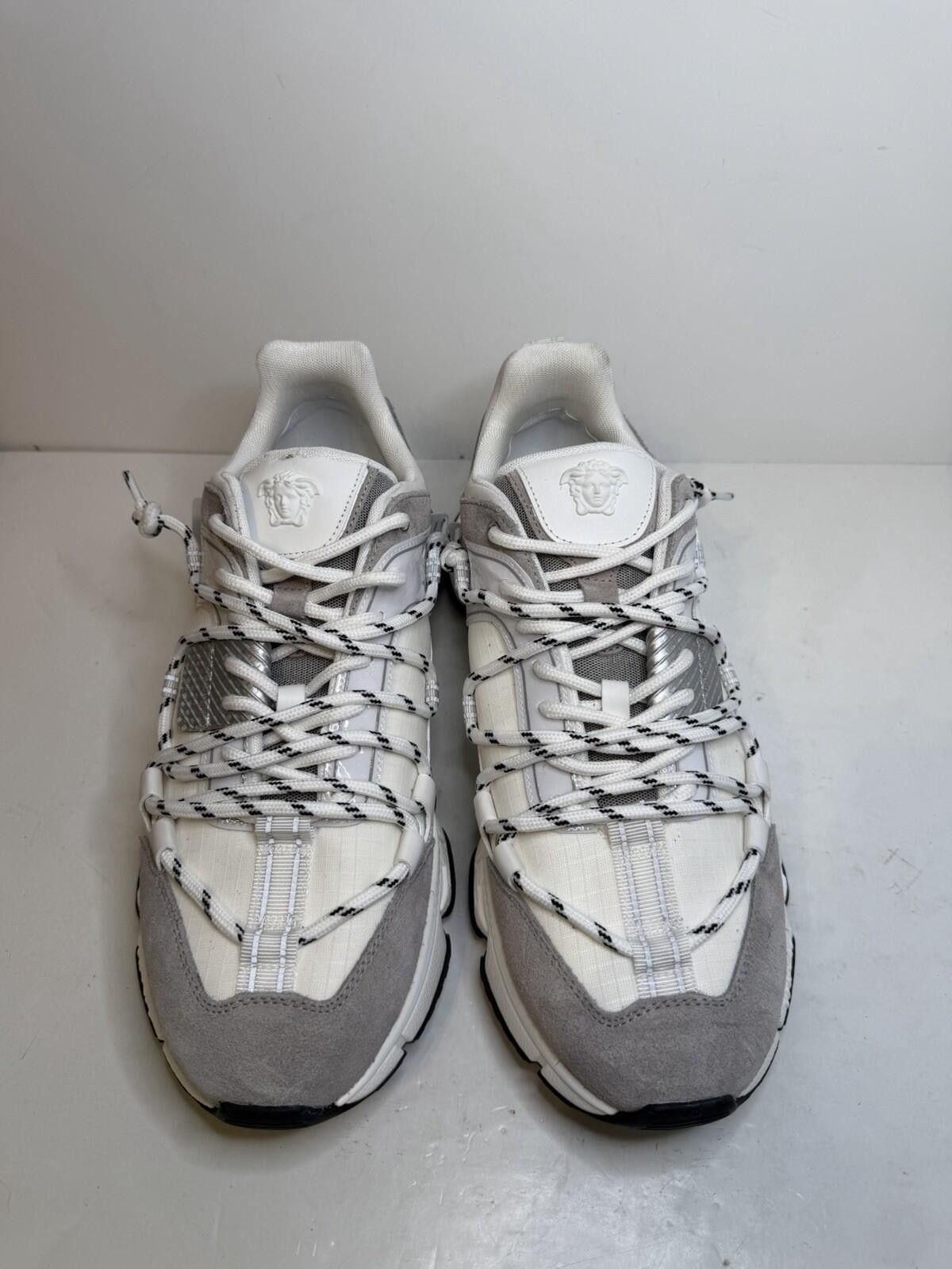 Versace Versace Trigreca Sneakers White Grey Low Top EU 46.5 US 13.5 Size US 14 / EU 47 - 2 Thumbnail