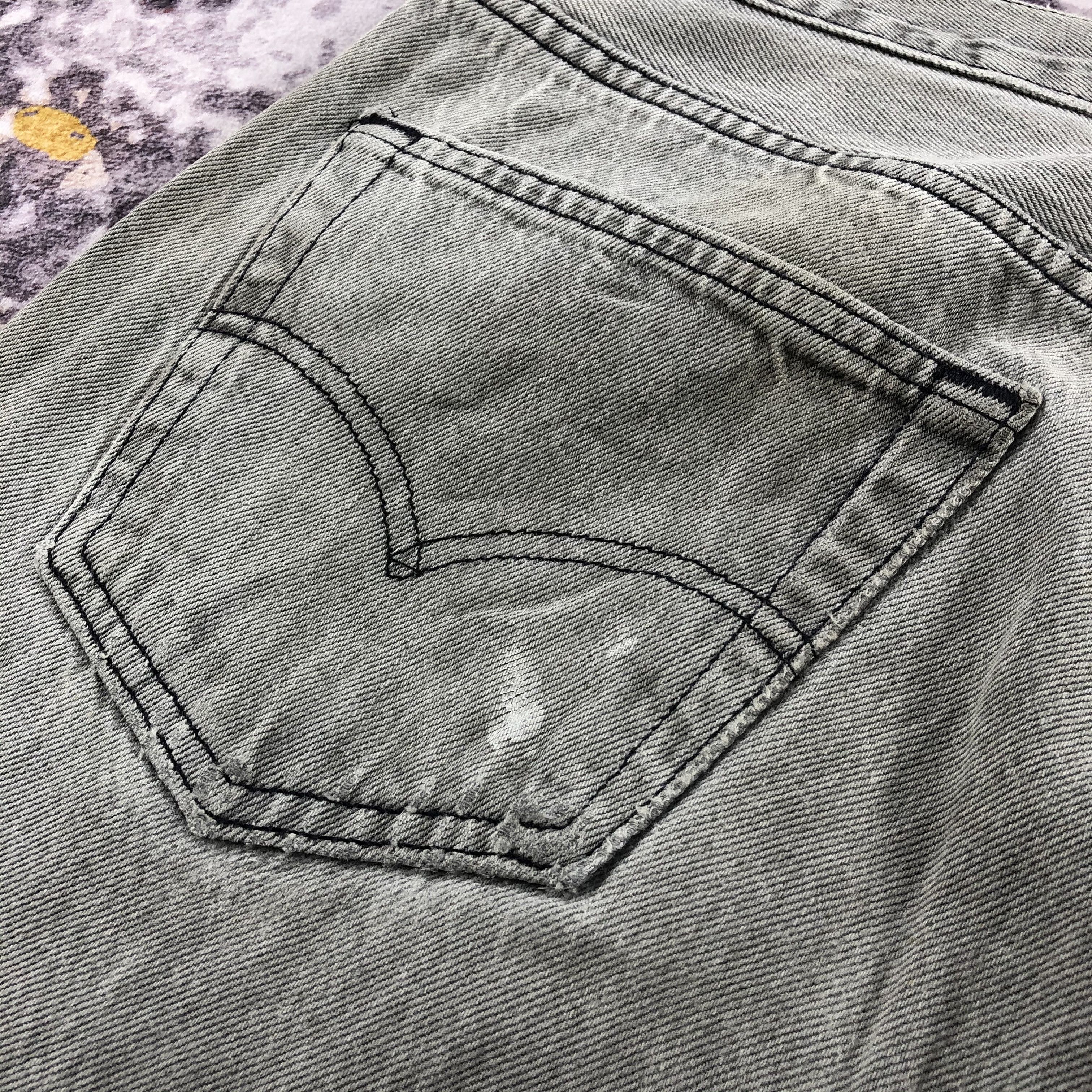 Levi's Vintage 90s Ash Gray Levis 501 Jeans-JM2441 Size US 36 / EU 52 - 7 Thumbnail