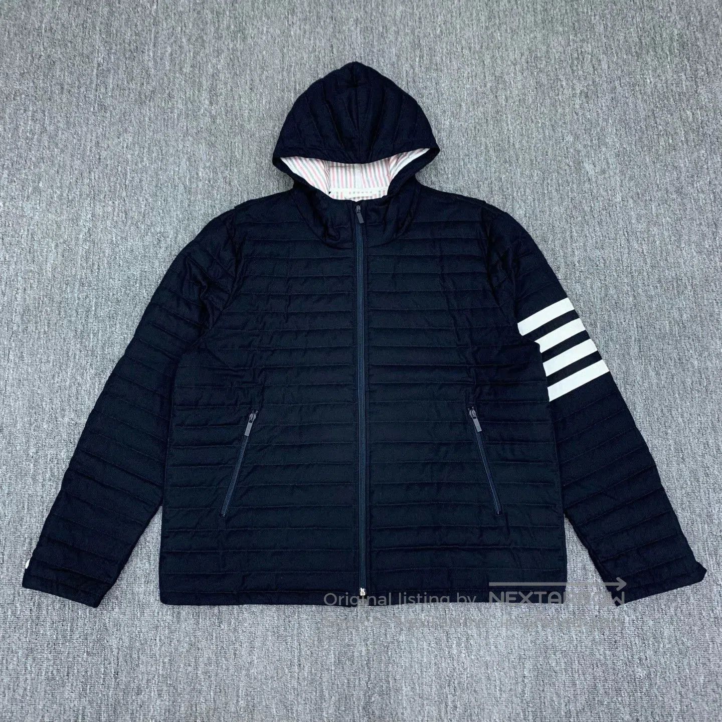 Thom Browne thom browne navy down jacket with stripes. Size US M / EU 48-50 / 2 - 1 Thumbnail