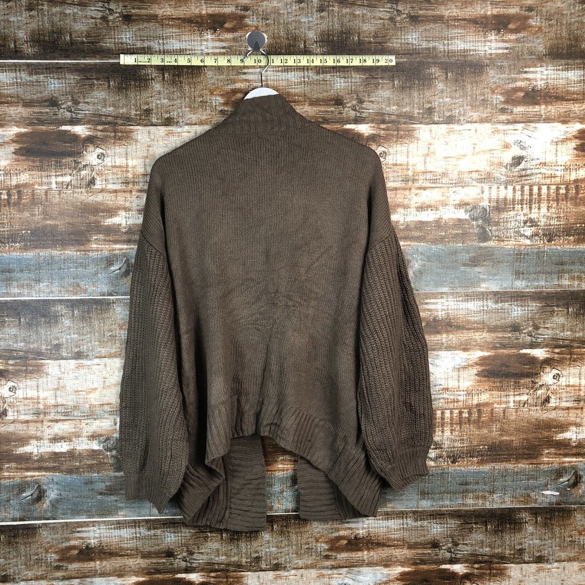 Homespun Knitwear Mu Mu & Co Brown Cardigan Knitwear #A2346 Size L / US 10 / IT 46 - 12 Thumbnail