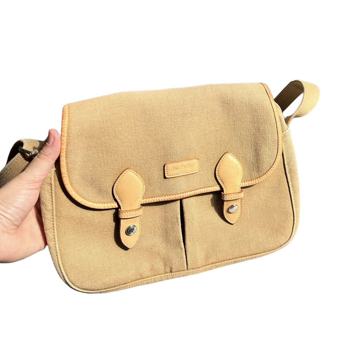 Longchamp Longchamp Le Pliage beige | Grailed
