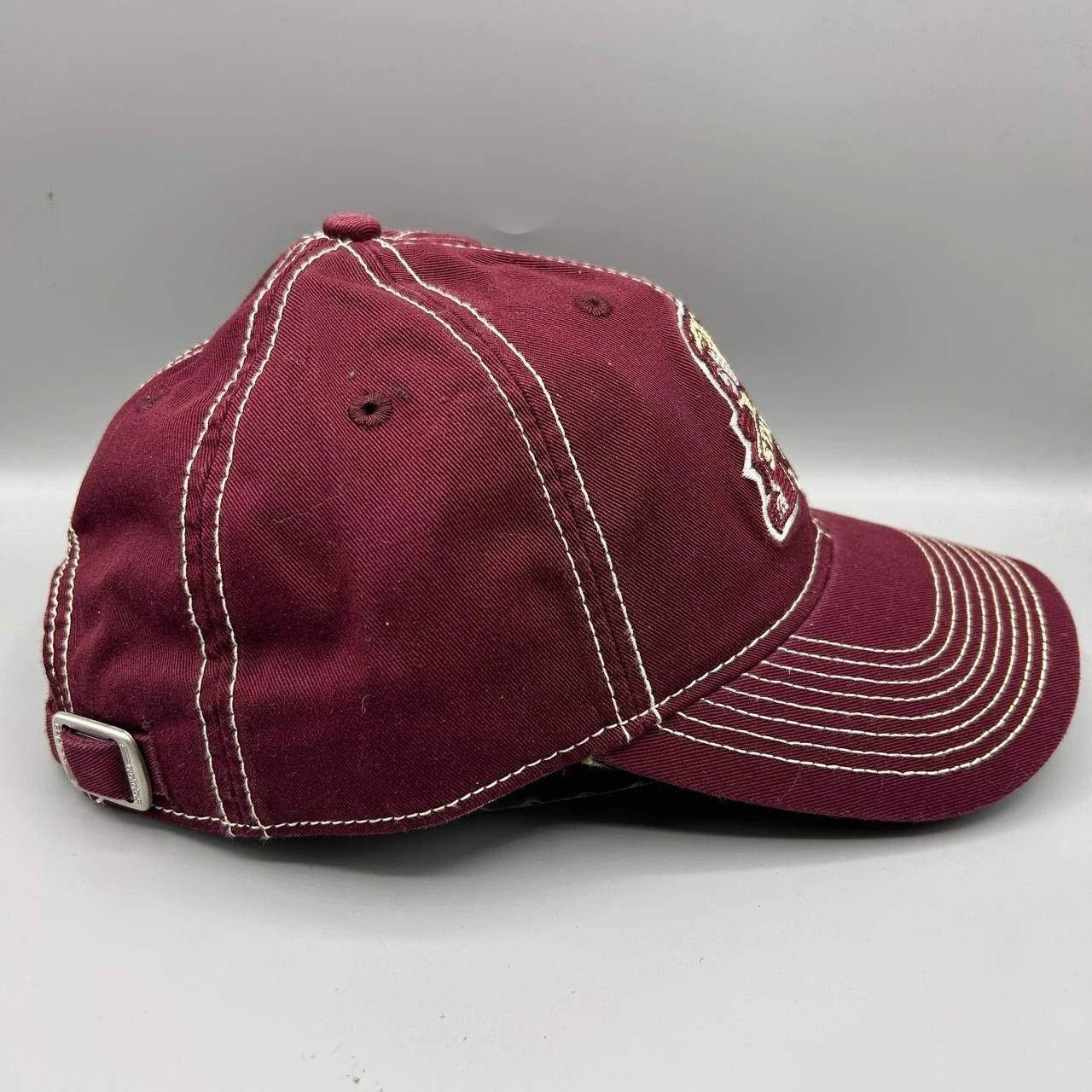 Adidas Mississippi State Bulldogs Hat Men Red Strap Back Cap Cotton Size ONE SIZE - 4 Thumbnail
