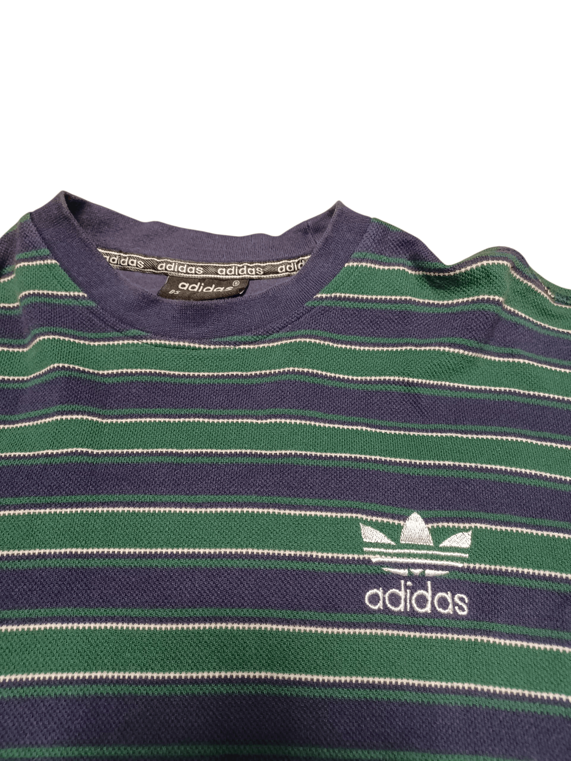 Adidas ADIDAS ORIGINALS VINTAGE 90S STRIPED FIRE TEE Size US M / EU 48-50 / 2 - 2 Thumbnail