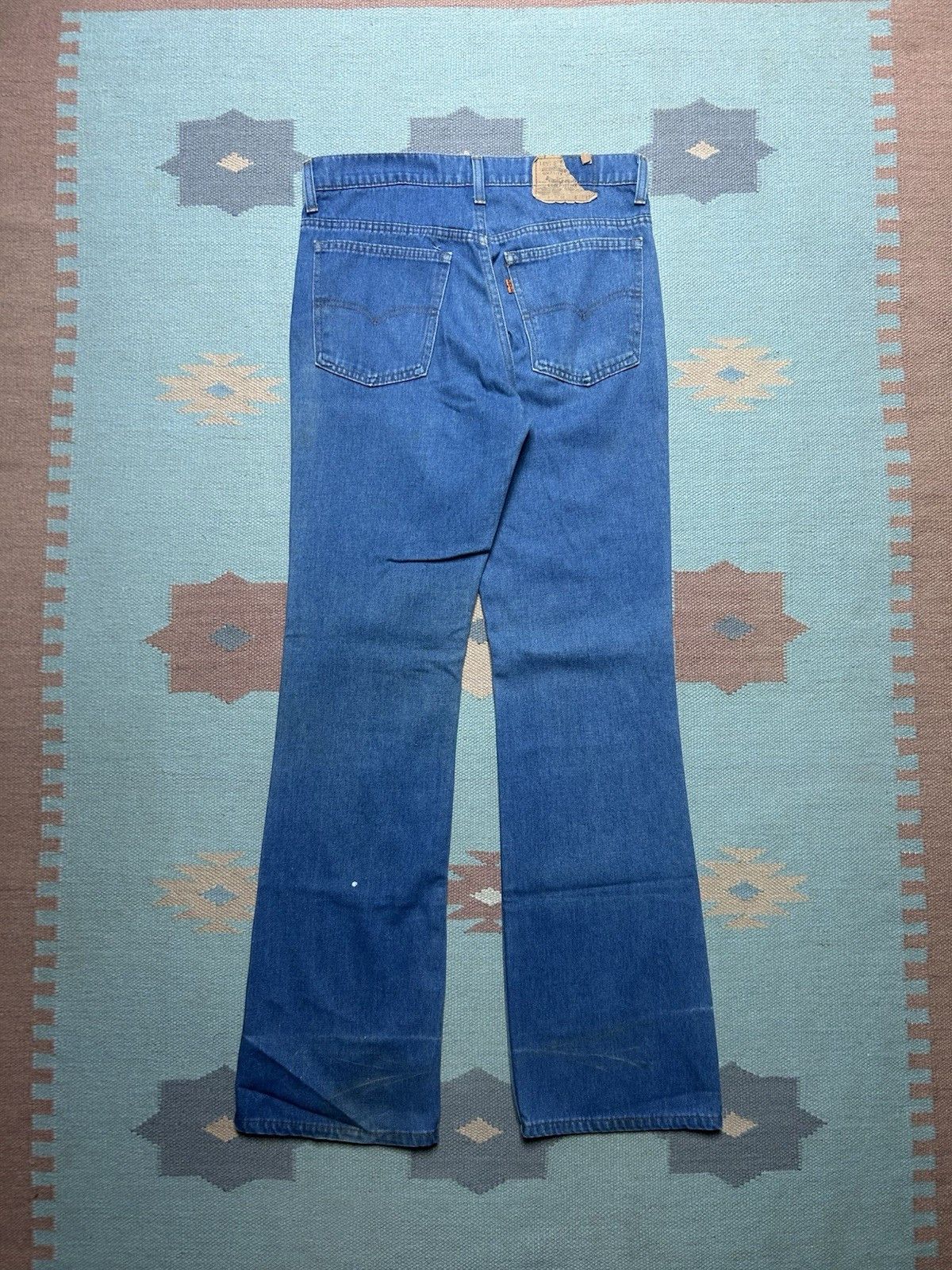 Vintage Vtg 70s Levi’s 517 jeans bootcut flare orange tab USA 32x33 Size US 32 / EU 48 - 1 Thumbnail