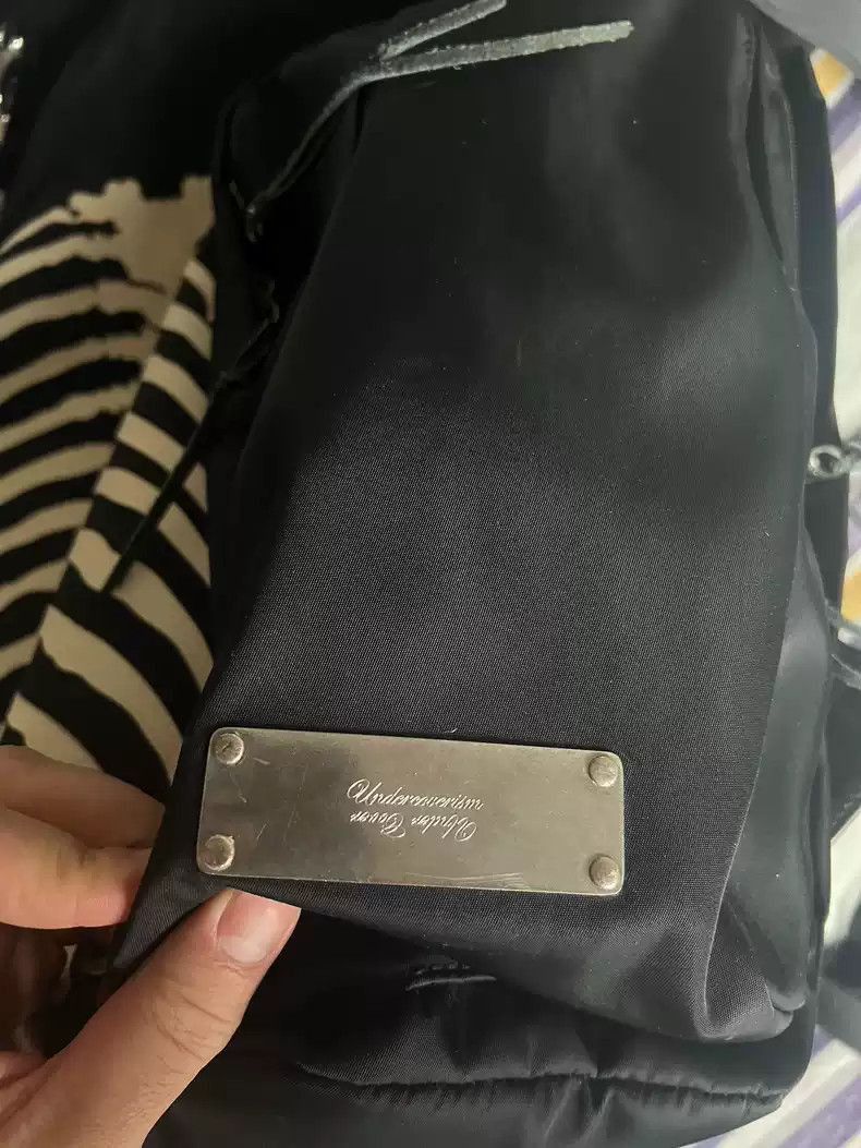 Undercover Undercover PRADA Backpack (Black sole with white bones)-250 Size ONE SIZE - 3 Thumbnail