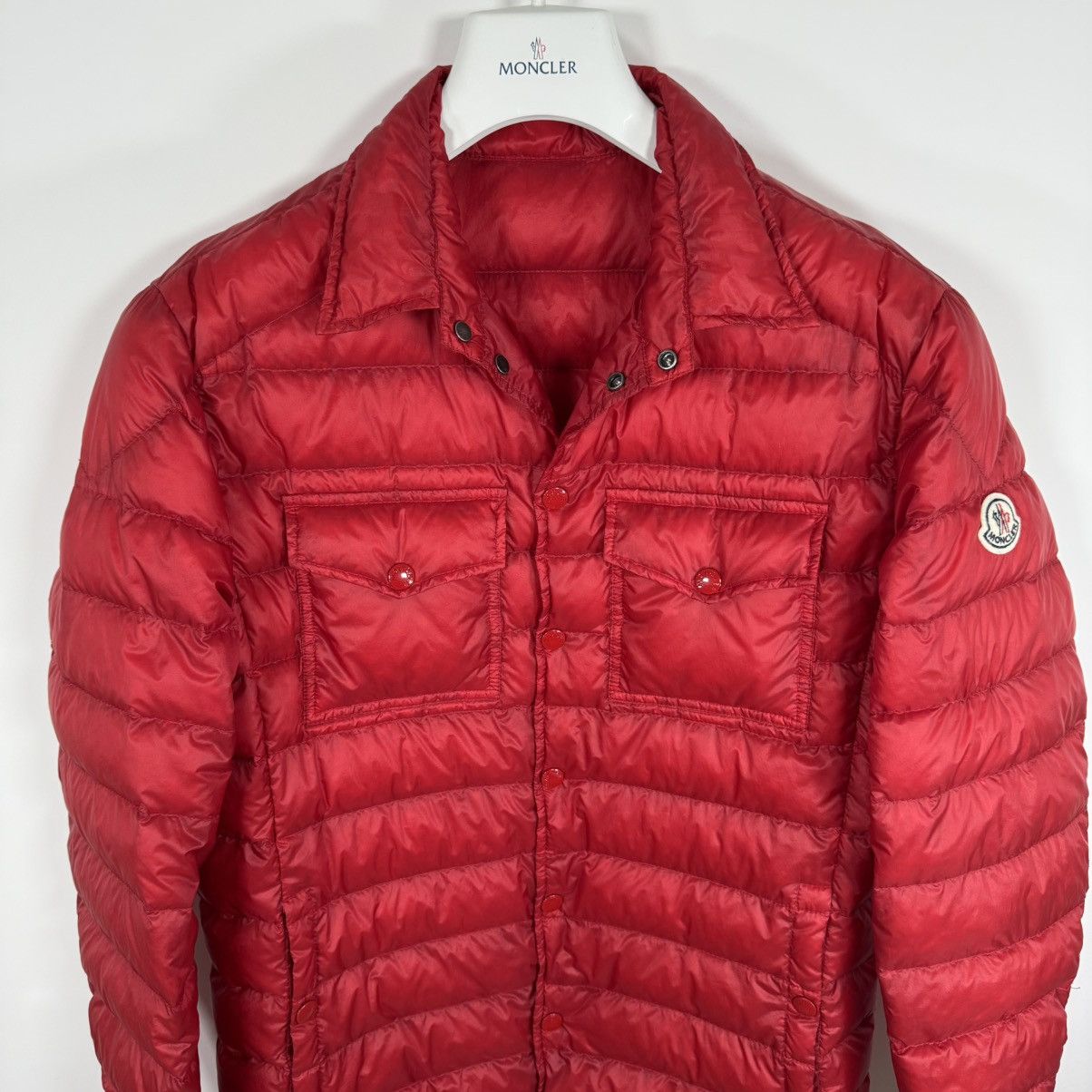 Moncler Moncler Gregoire Men’s Down Puffer Jacket Size 2 (S) Red Size US S / EU 44-46 / 1 - 5 Thumbnail