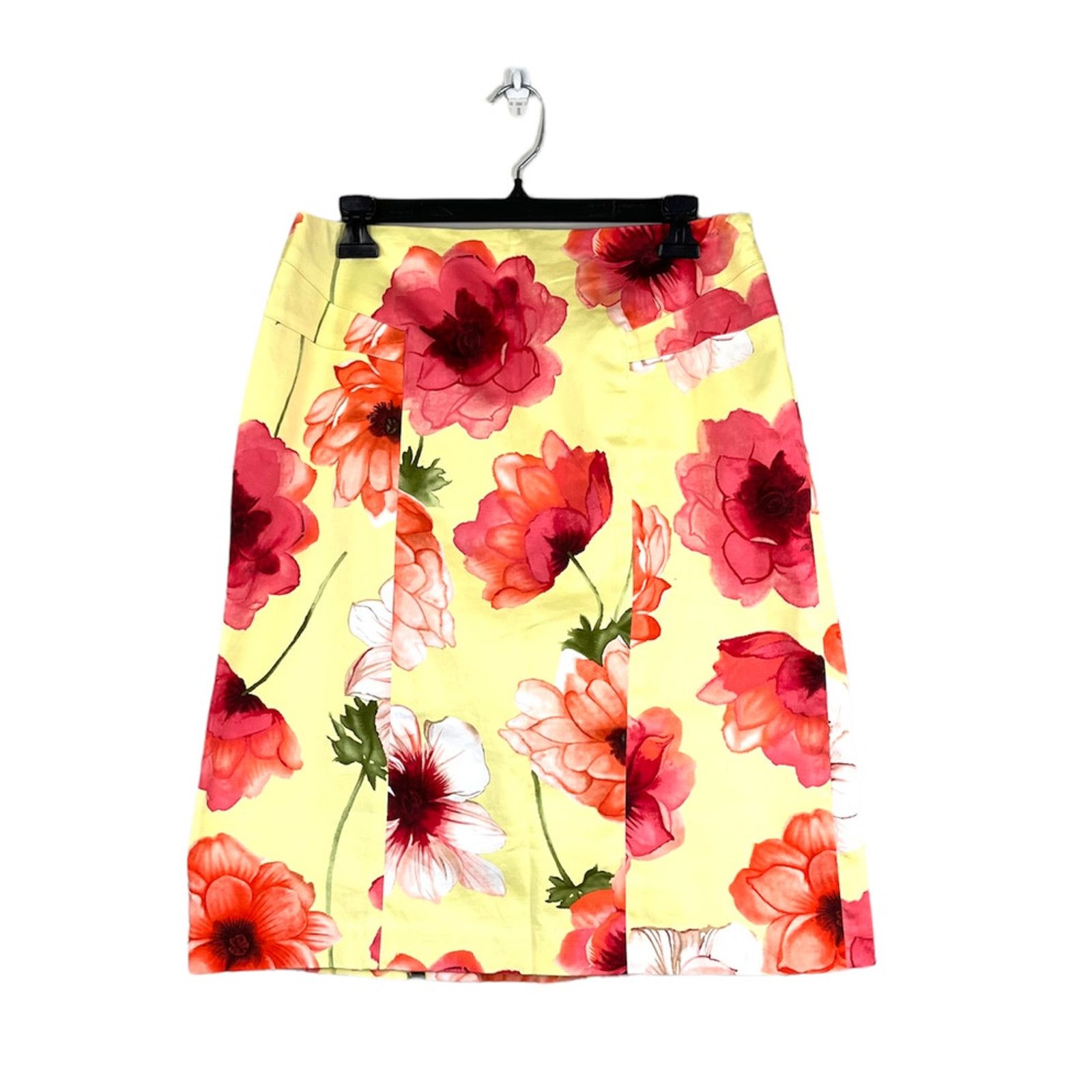 Bob Mackie Yellow Floral Bob Mackie Vintage Skirt 10 Size 32" / US 10 / IT 46 - 1 Thumbnail