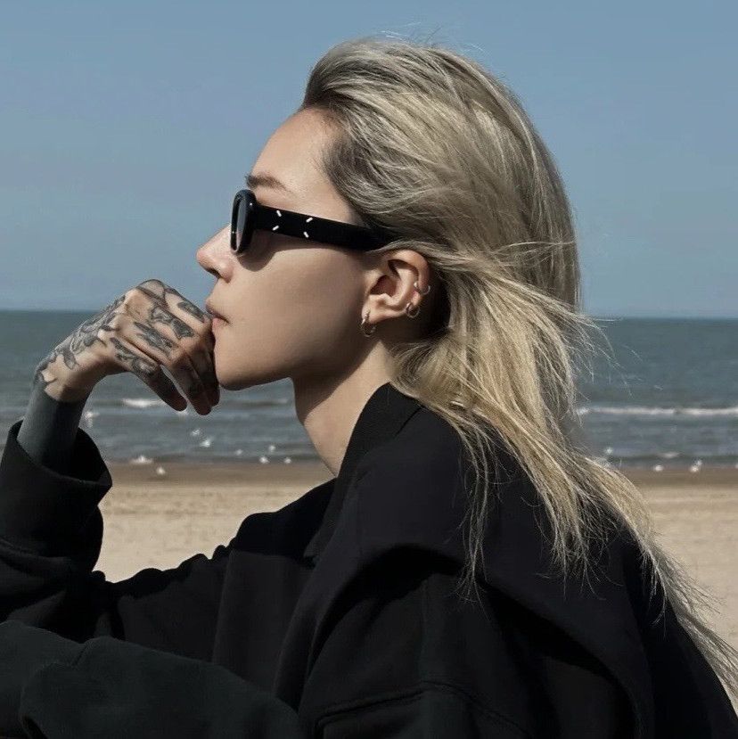 Electric Visual Punk Street ins style custom avant-garde sunglasses Size ONE SIZE - 2 Thumbnail