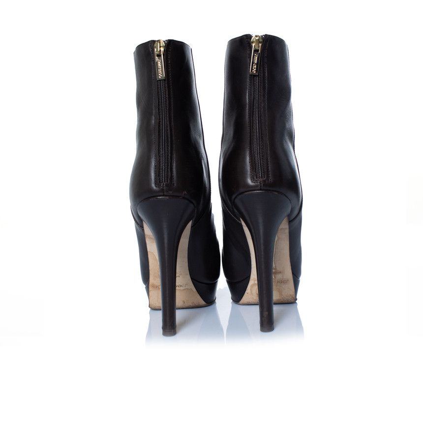 Jimmy Choo Jimmy Choo, dark brown leather platform boots Size US 9.5 / IT 39.5 - 6 Thumbnail