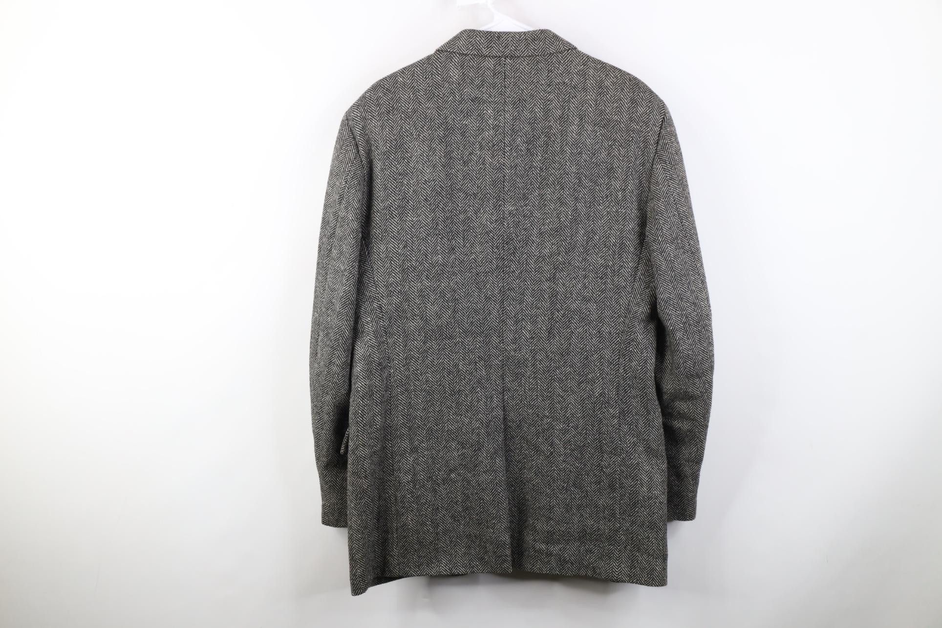 Vintage Vintage 90s Streetwear Herringbone Suit Coat Blazer Jacket Size US XL / EU 56 / 4 - 13 Thumbnail