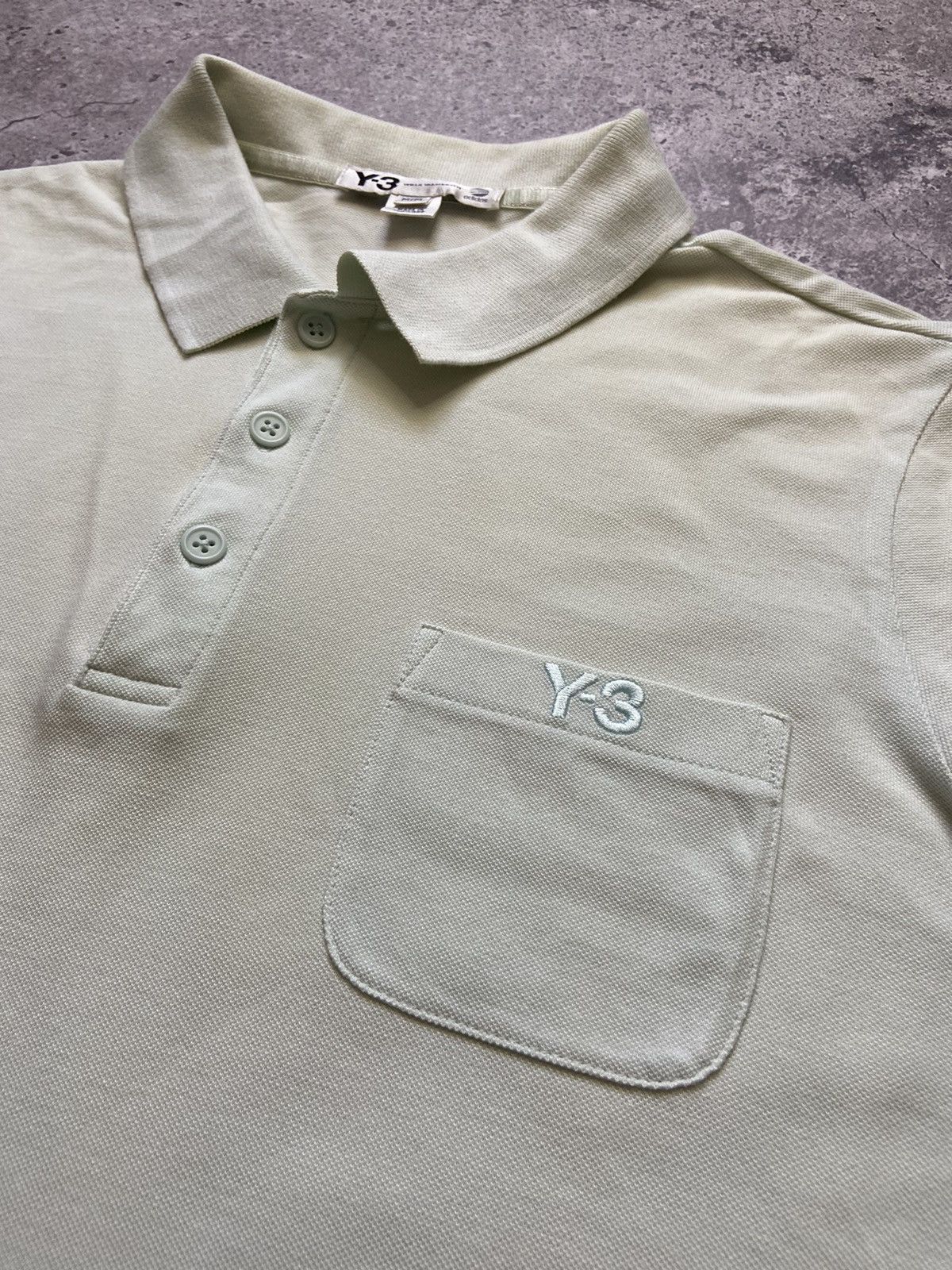 Yohji Yamamoto YOHJI YAMAMOTO x ADIDAS Y3 Collection Mint Polo Tee Shirt Size US M / EU 48-50 / 2 - 2 Thumbnail