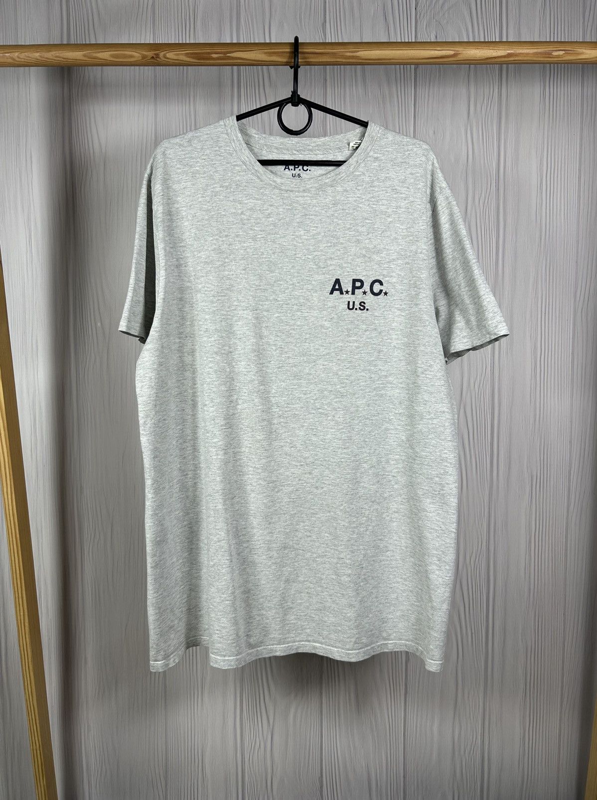 A.P.C. A.P.C. U.S. Gray T-Shirt Size L Size US L / EU 52-54 / 3 - 1 Thumbnail