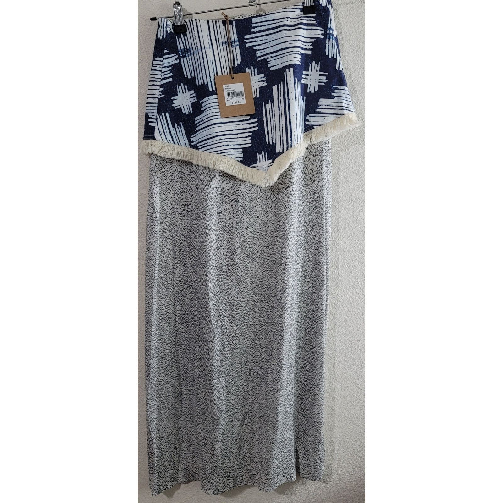 Other Stevie May Ikat Maxi Skirt XS NWT High Slit Boho Chic Size 28" / US 6 / IT 42 - 2 Thumbnail