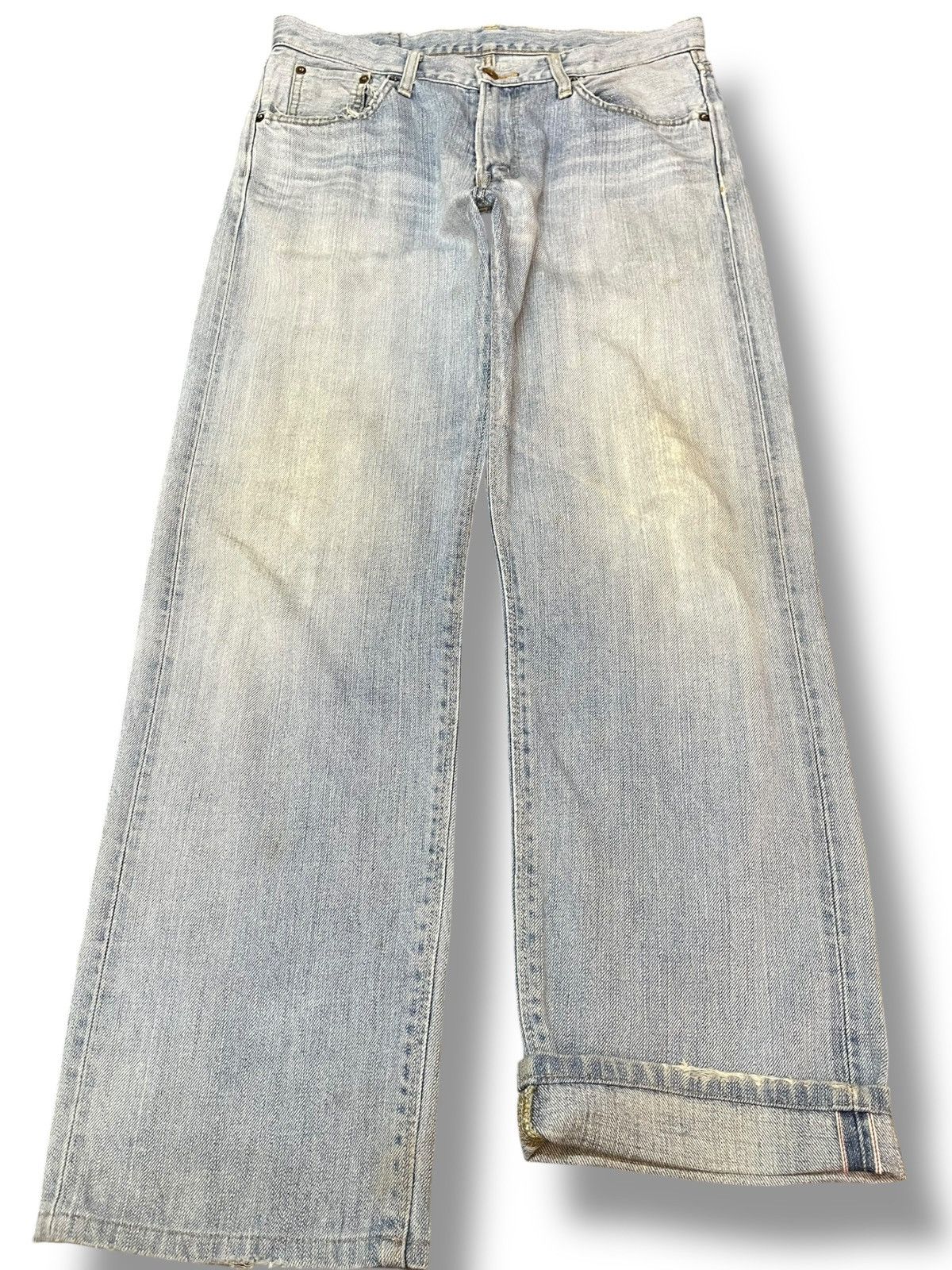 Edwin × Japanese Brand Vintage Edwin 505zx Selvedge Faded Denim Size US 32 / EU 48 - 1 Thumbnail