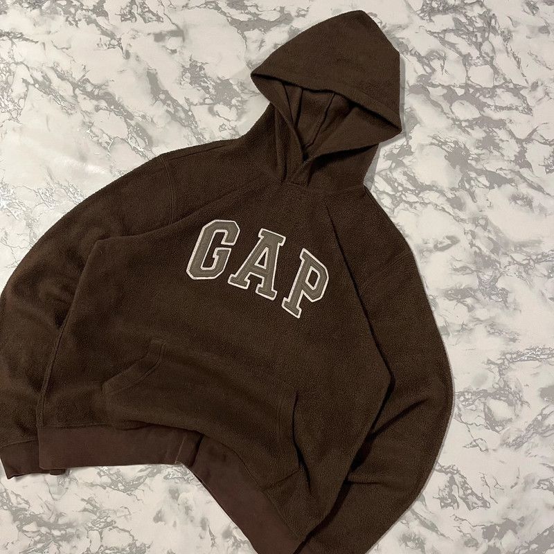 Gap Vintage Gap Spellout Sherpa Fleece Hoodie Y2K Size US S / EU 44-46 / 1 - 2 Thumbnail