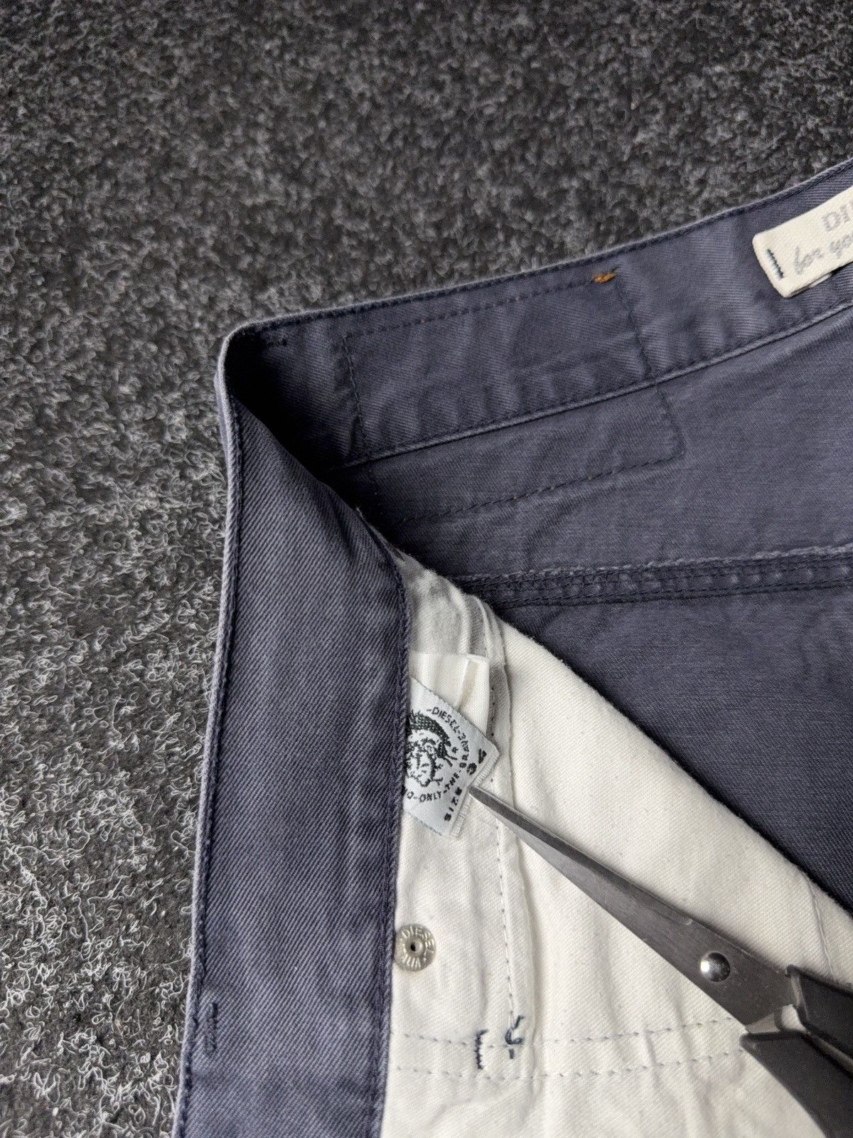 Diesel Avant Garde 90s Retro Y2K Luxury Faded Diesel pants Jeans Size US 33 - 10 Thumbnail