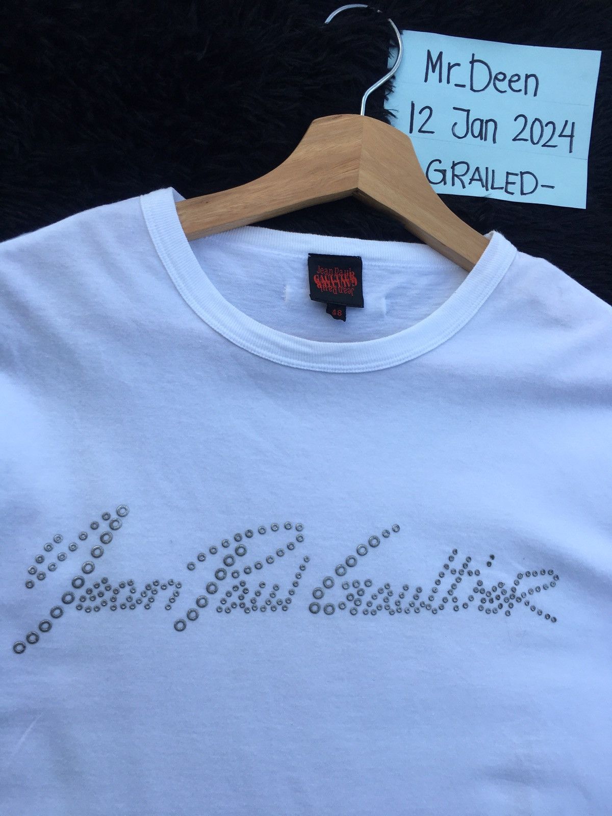 Jean Paul Gaultier Rare Jean Paul Gaultier Spellout Tshirt Size US M / EU 48-50 / 2 - 9 Thumbnail