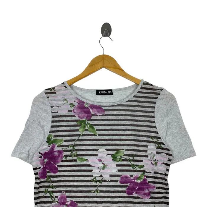 Kansai Yamamoto Vintage 90’ KANSAI YAMAMOTO BIS Collection Flower Art Size US XS / EU 42 / 0 - 3 Thumbnail