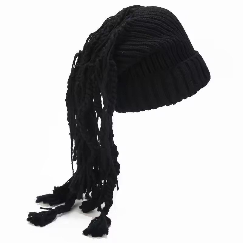 Handmade Knitted Designer Hip Hop Punk Dreadlocks Gothic Hat Size ONE SIZE - 4 Thumbnail