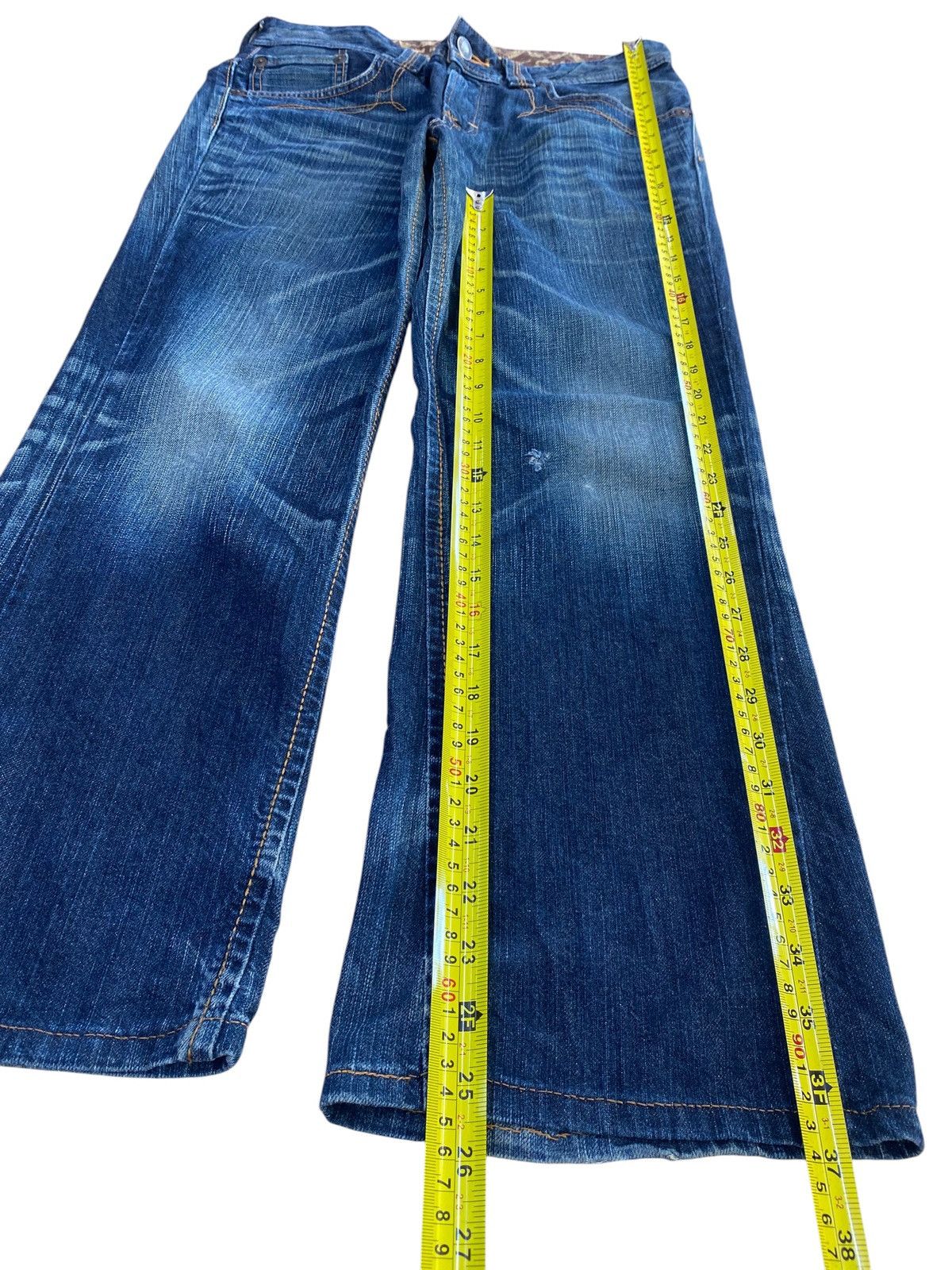 Edwin Vintage Edwin Whiskers Faded Style Bootcut Jeans Size US 30 / EU 46 - 7 Thumbnail