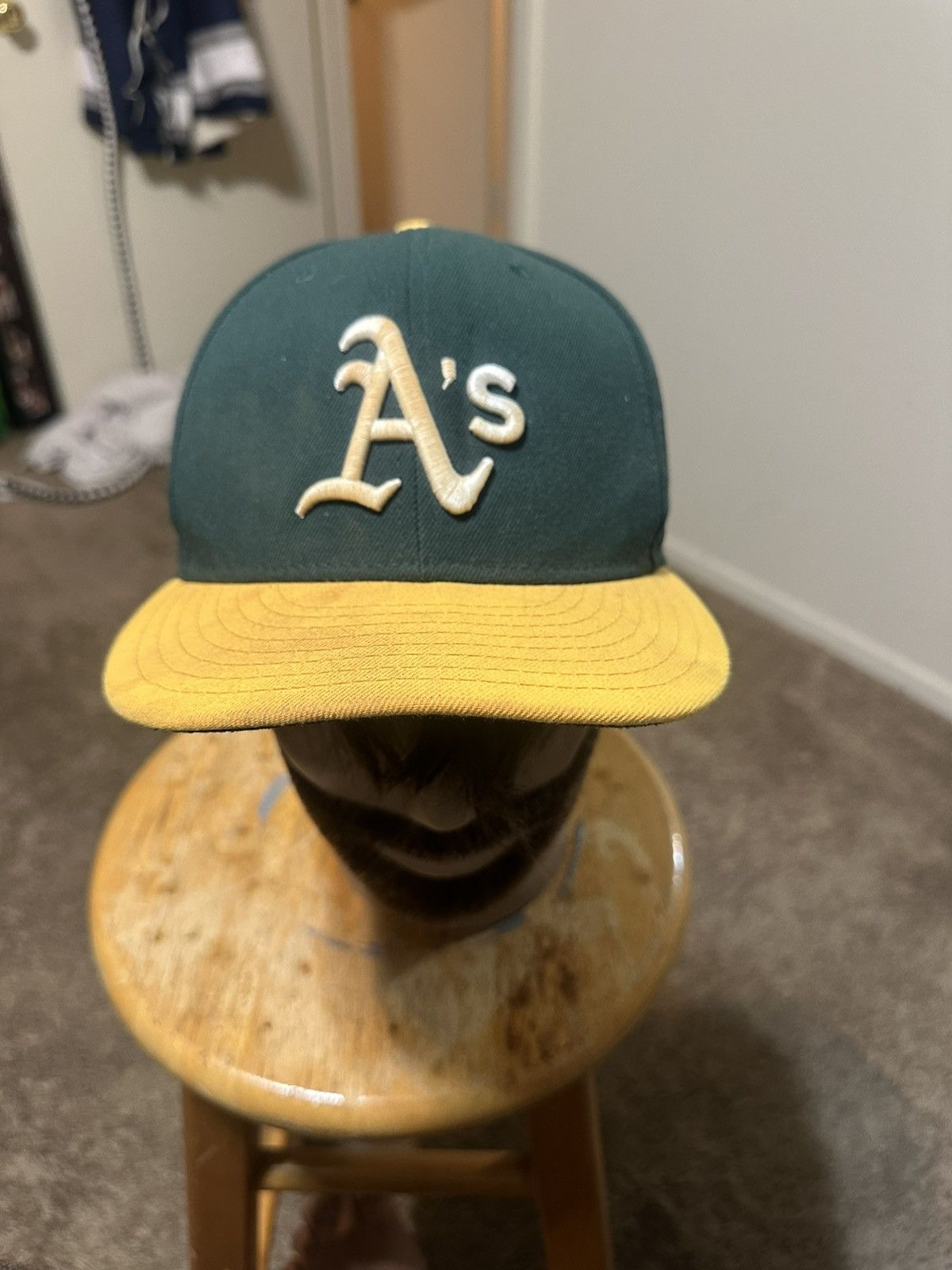 MLB Vintage Oakland Athletics “triple green” hat 00s size 8 Size ONE SIZE - 2 Thumbnail