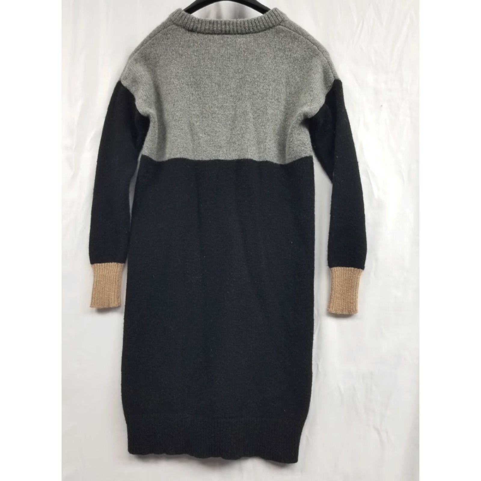 Madewell Madewell Foldover Crew Neck Sweater Dress Merino Wool Navy Blue XXS Women Long Sleeve Midi Dress Size XXS / US 00 / IT 34 - 2 Thumbnail