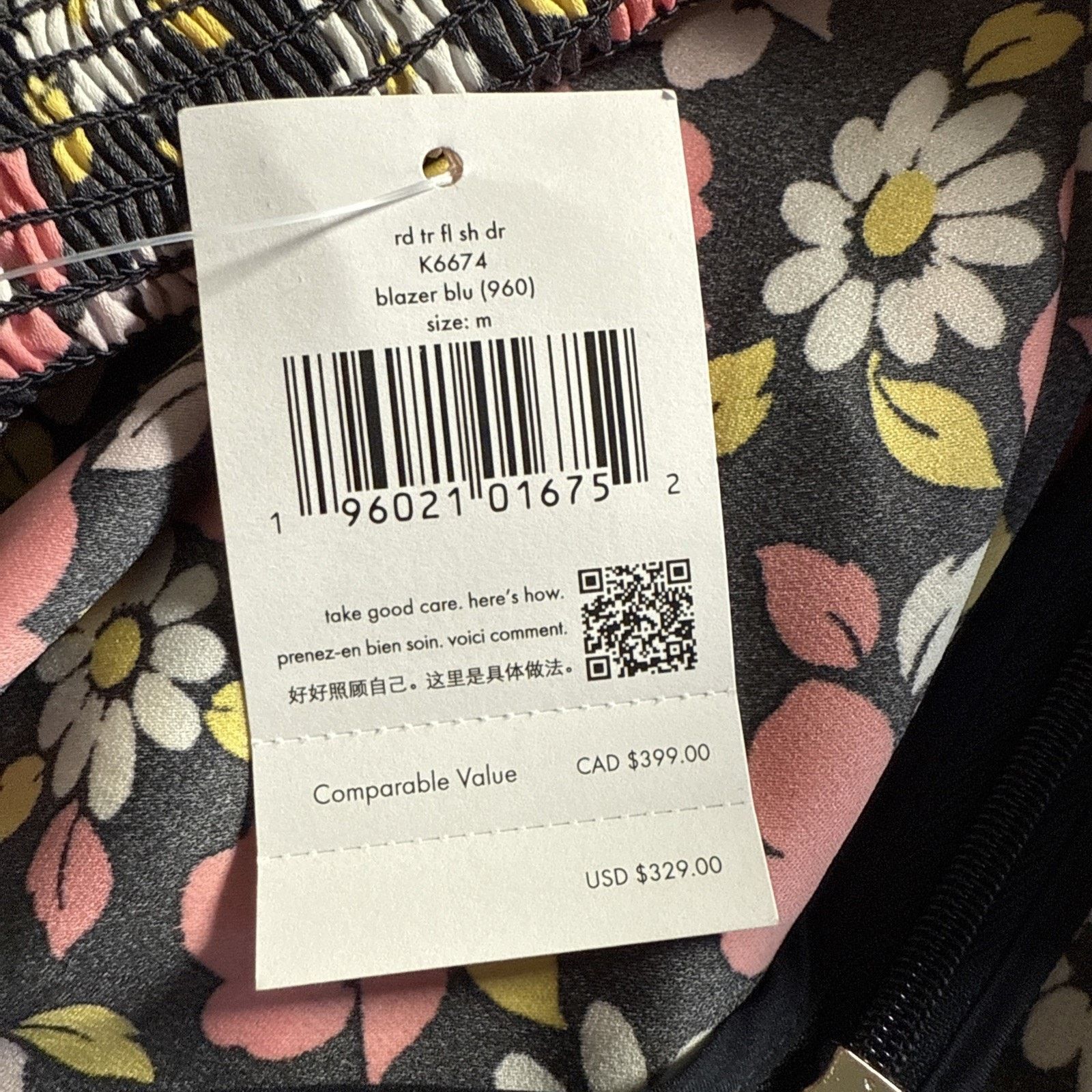 Kate Spade Kate Spade Day Trip Floral Shift Dress M smock ruffle Size M / US 6-8 / IT 42-44 - 8 Thumbnail