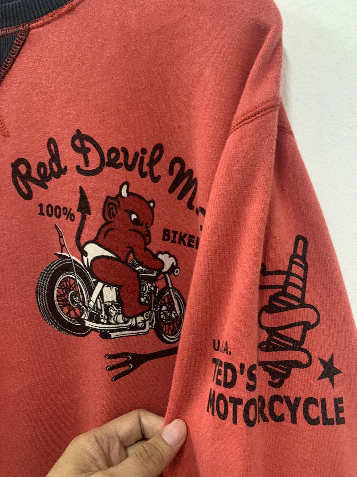 Tedman Tedman Red Devil M.C. 100% Biker Size US L / EU 52-54 / 3 - 4 Thumbnail