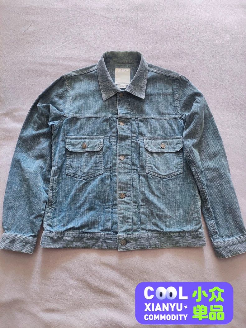 Visvim visvim Blue washed corduroy jacket 2506-Nextarrow Size US M / EU 48-50 / 2 - 1 Thumbnail