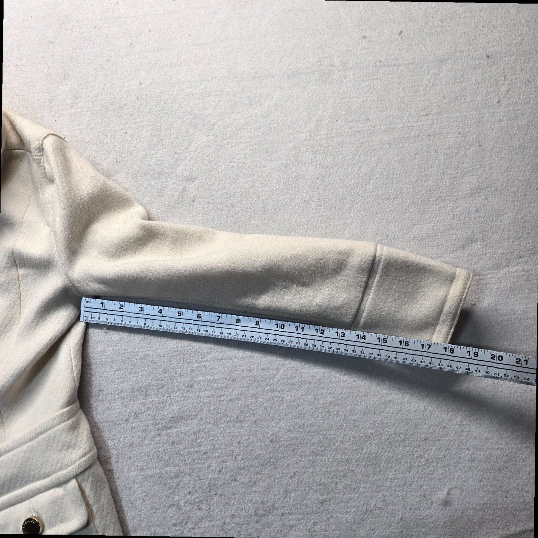 Express Express Women's Beige Trench Coat Jacket Wool Blend Small S Size S / US 4 / IT 40 - 6 Thumbnail