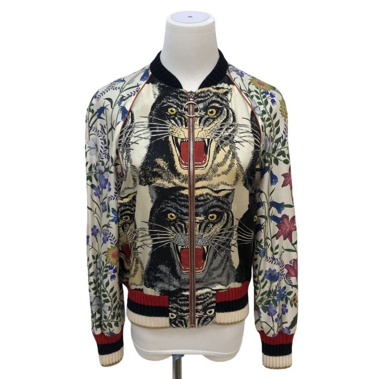 Gucci Gucci Tiger Floral Bomber Jacket Size IT 40 Size S / US 4 / IT 40 - 1 Thumbnail