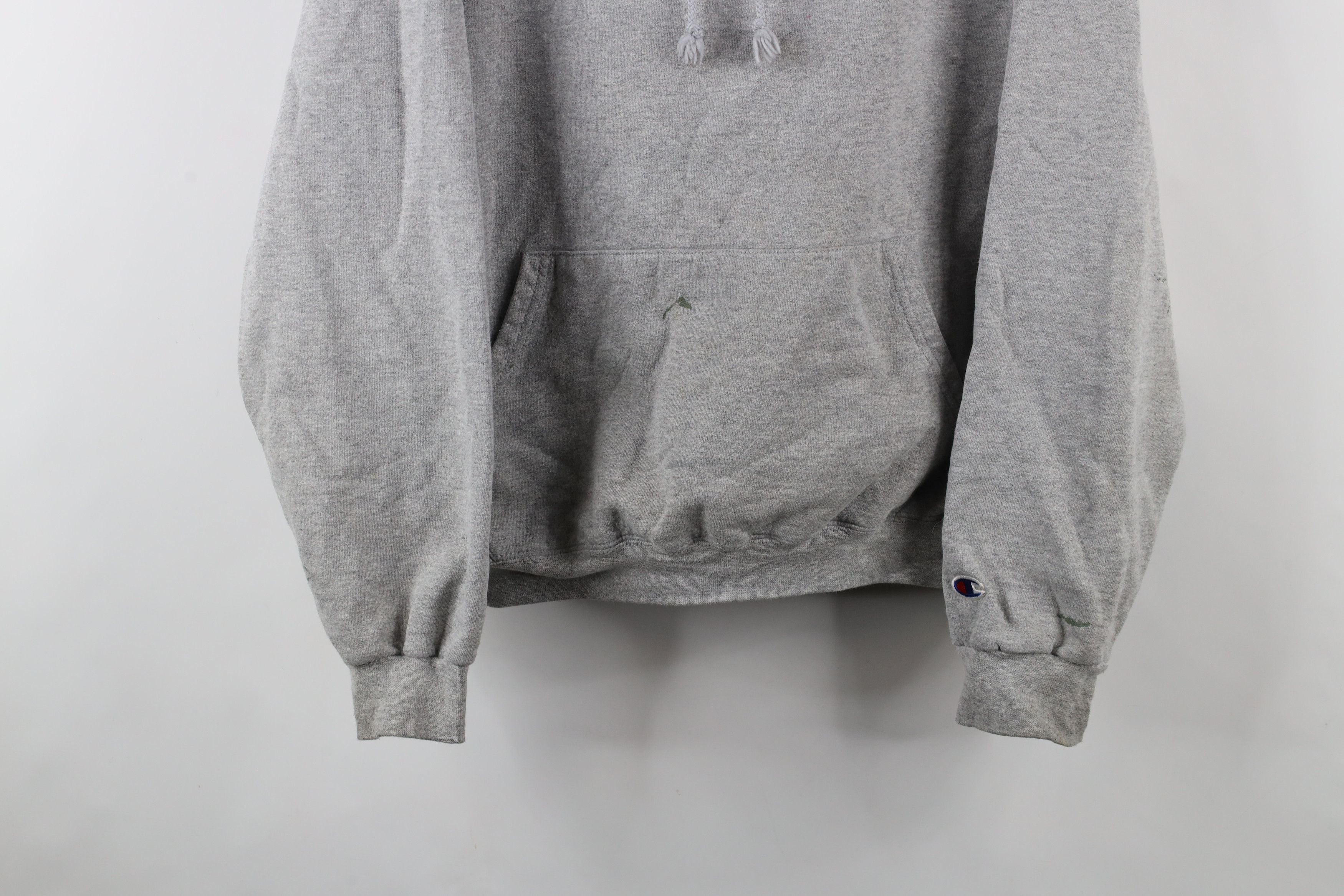 Champion × Vintage Vintage 90s Champion Classic Logo Hoodie Sweatshirt Gray Size US M / EU 48-50 / 2 - 3 Thumbnail