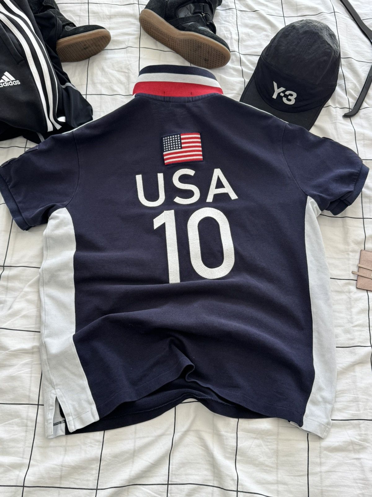 Polo Ralph Lauren Rare Ralph Lauren USA Polo T Shirt Tee Chief Keef New York Size US L / EU 52-54 / 3 - 6 Thumbnail