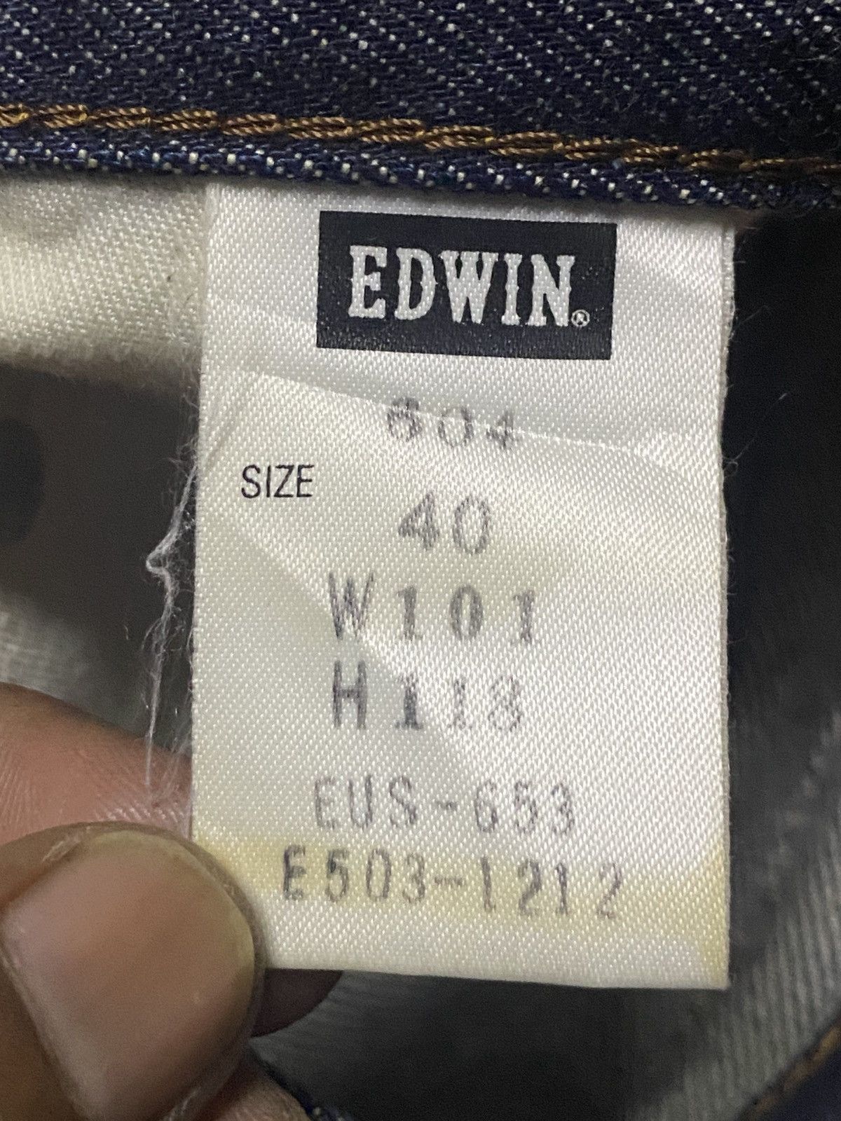 Edwin W40 Edwin Us Classic Navy Blue Distressed Jeans Size US 40 / EU 56 - 17 Thumbnail