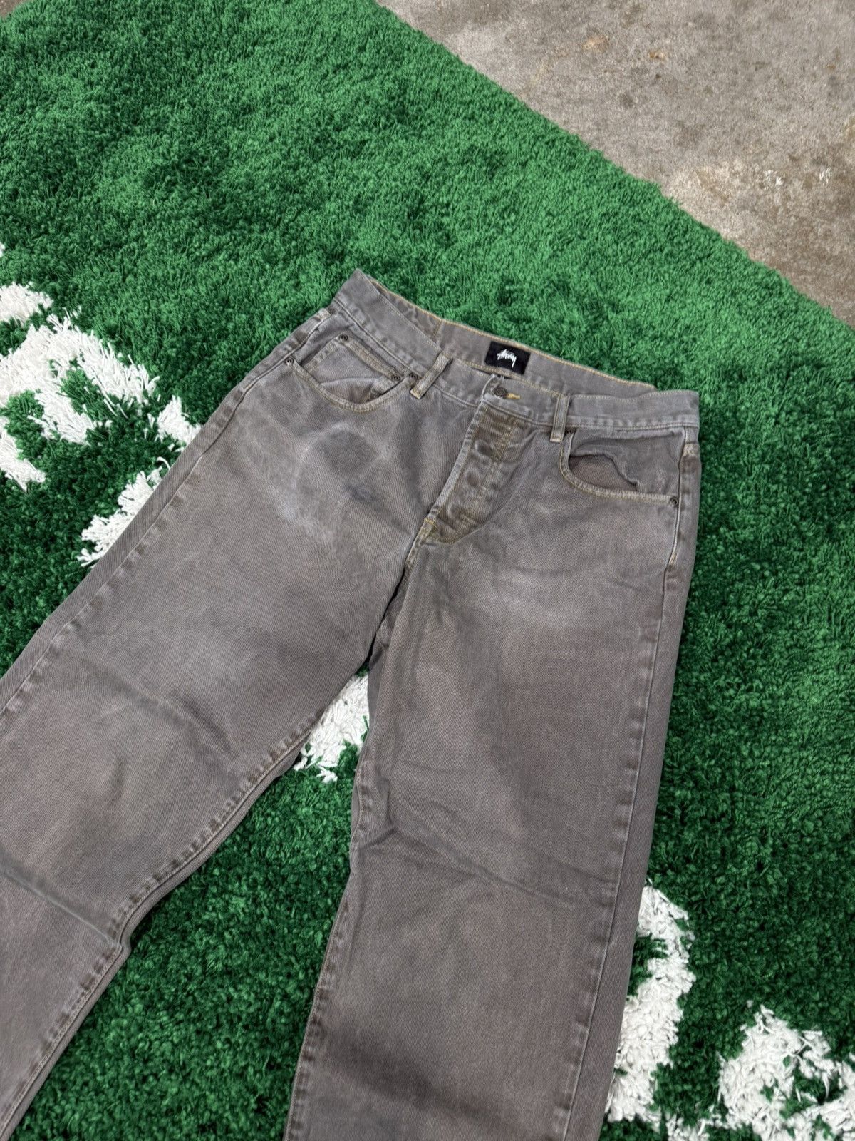 Stussy Stussy Big Ol Denim Jeans Grey Vintage Y2k 00s Baggy Size US 32 / EU 48 - 2 Thumbnail