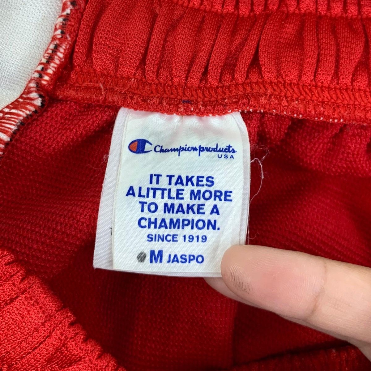 Champion Vintage CHAMPION USA Red Casual Jogger Elastic Waist Pants Size US 26 / EU 42 - 6 Thumbnail