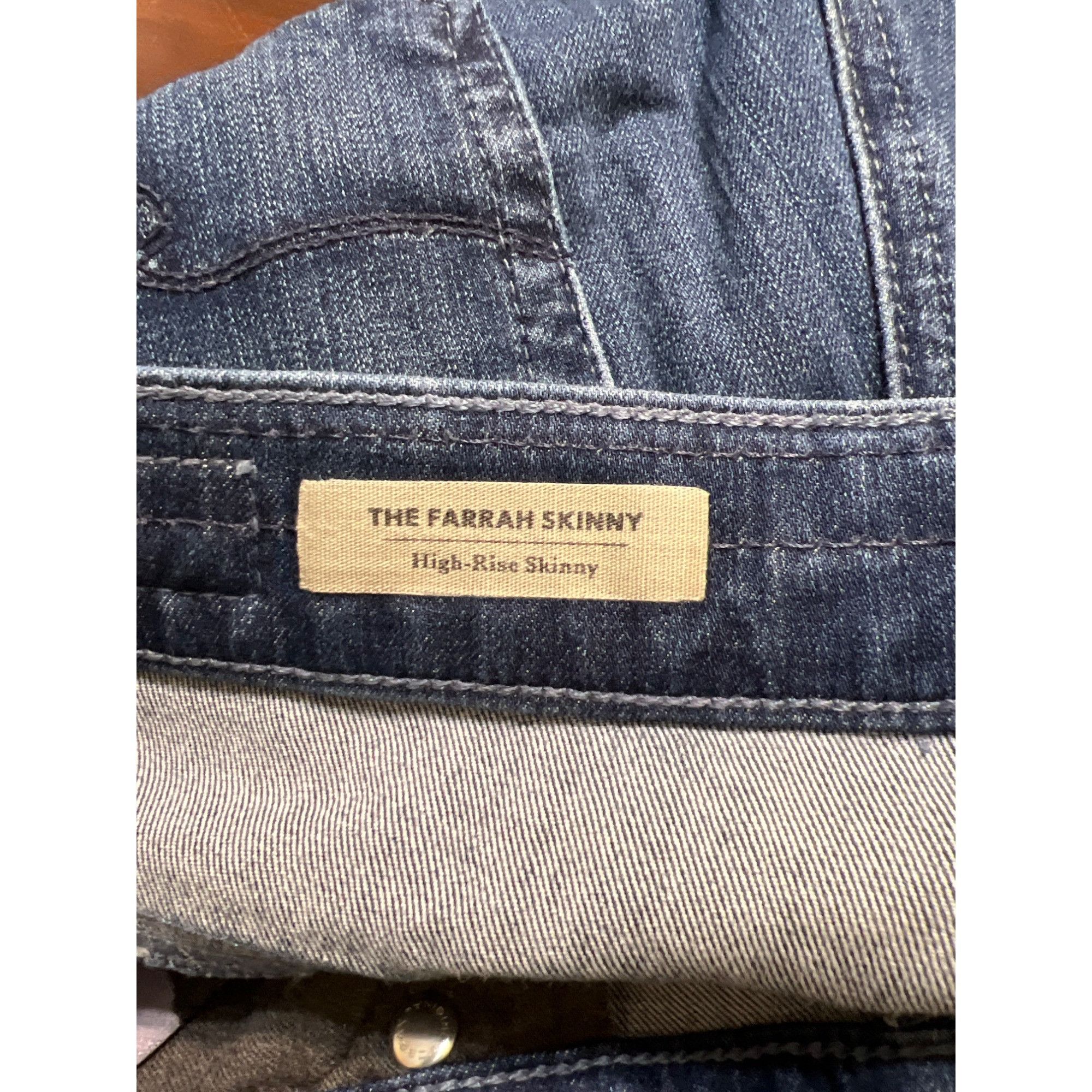 AG Adriano Goldschmied AG Adriano Goldschmied Farrah Skinny High Rise Jeans Contour Size 29" - 4 Thumbnail