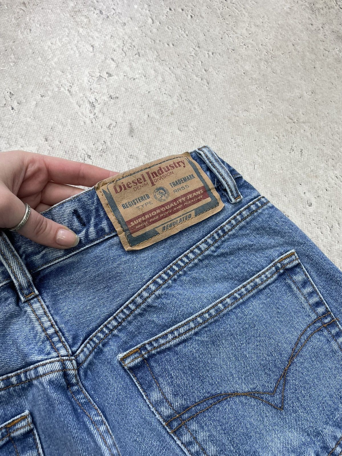 Diesel Diesel retro Blue Denim Jeans Classic Italy Y2K Size US 31 - 13 Thumbnail