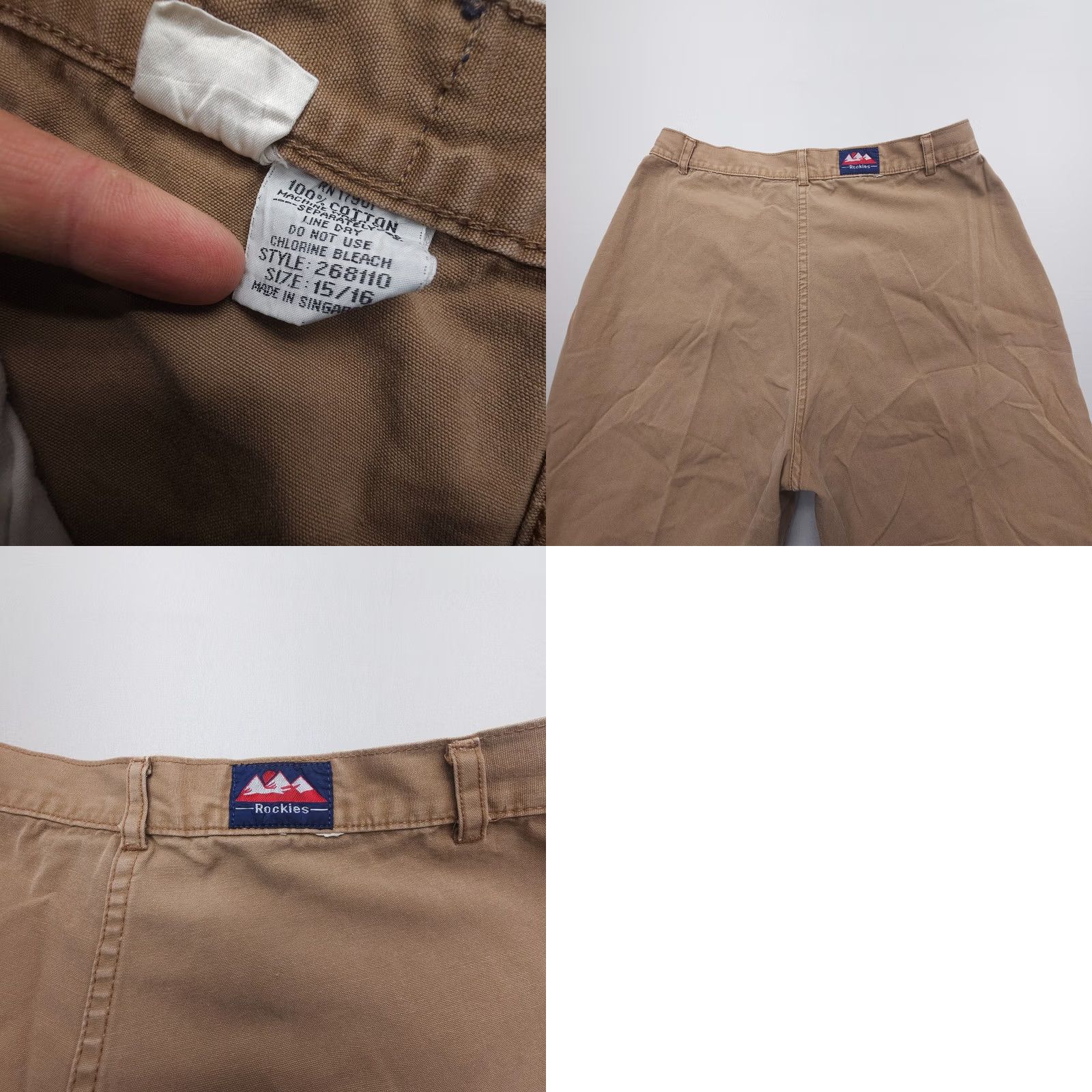 Vintage VINTAGE Rockies High Rise Chino Pants Womens 30 in 30 in Brown 80s 90s Southwestern Outdoor Vintage Rising? Size 38" / US 16 / IT 52 - 8 Thumbnail