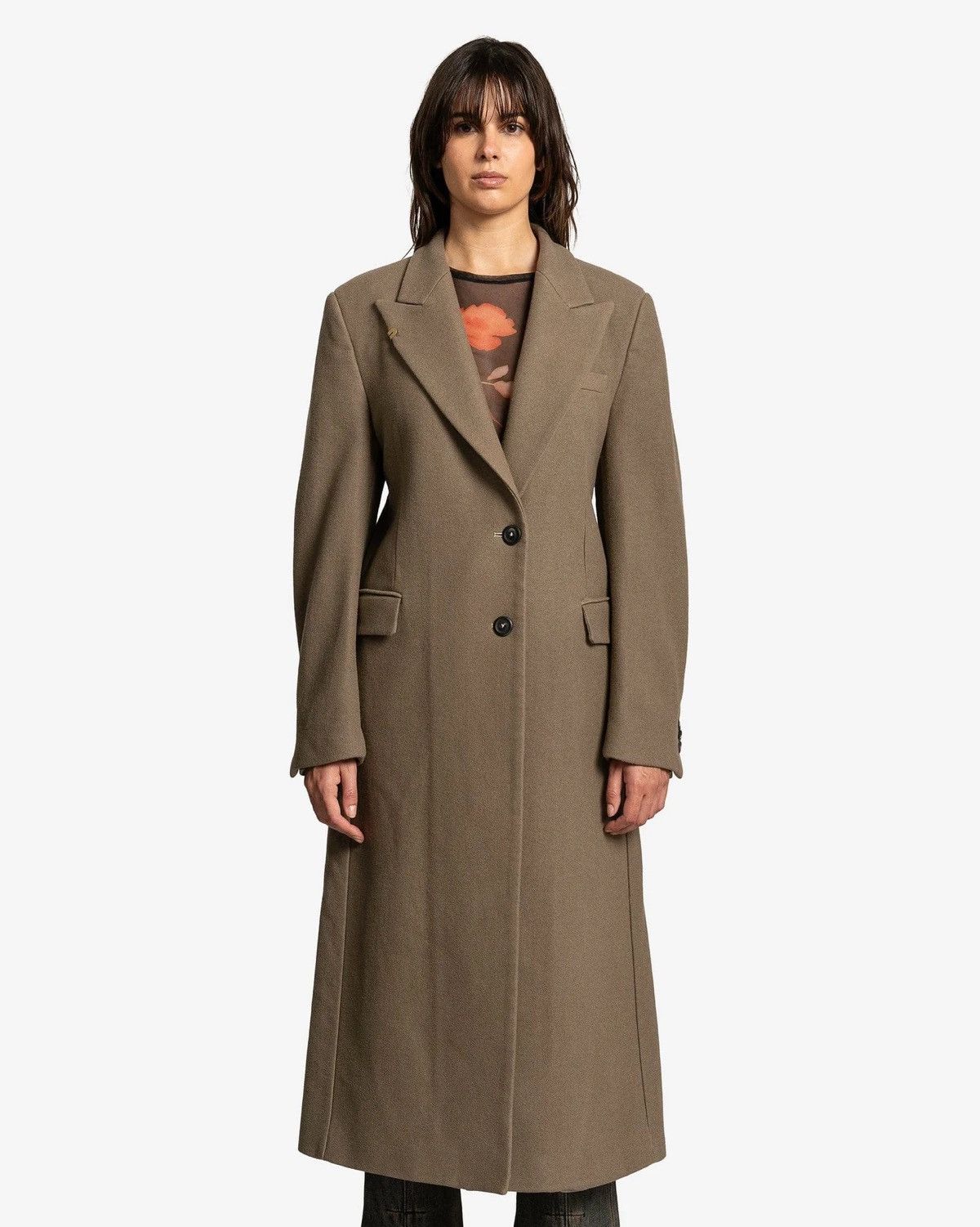 Our Legacy Peafowl Tan ‘Manta’ Wool Overcoat Size S / US 4 / IT 40 - 17 Thumbnail