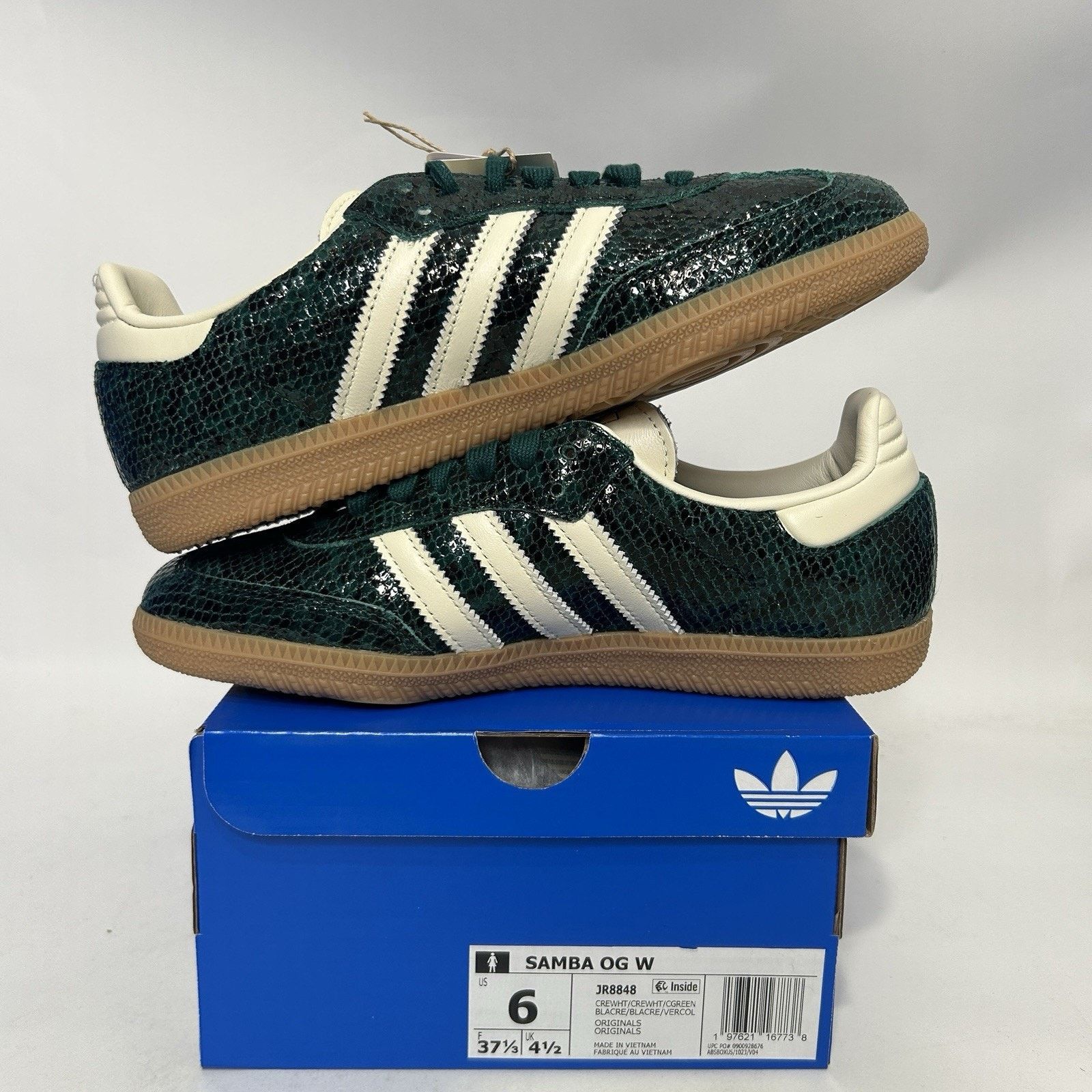 Adidas adidas Samba OG Snakeskin Pack - “Collegiate Green” JR8848 Size US 6 / IT 36 - 3 Thumbnail