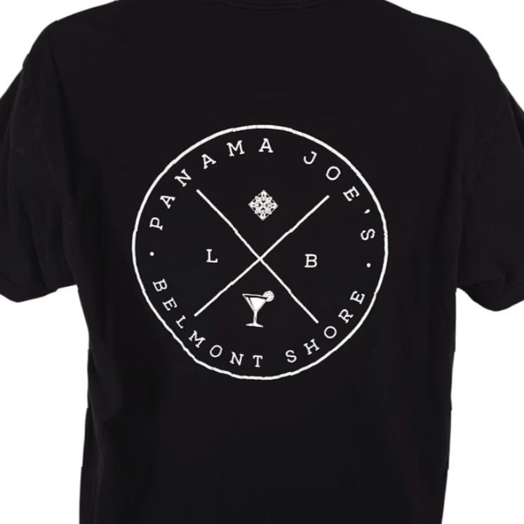 Next Level Panama Joes T Shirt Mens Large Black Belmont Shore Travel Destination Tee Size US L / EU 52-54 / 3 - 2 Thumbnail
